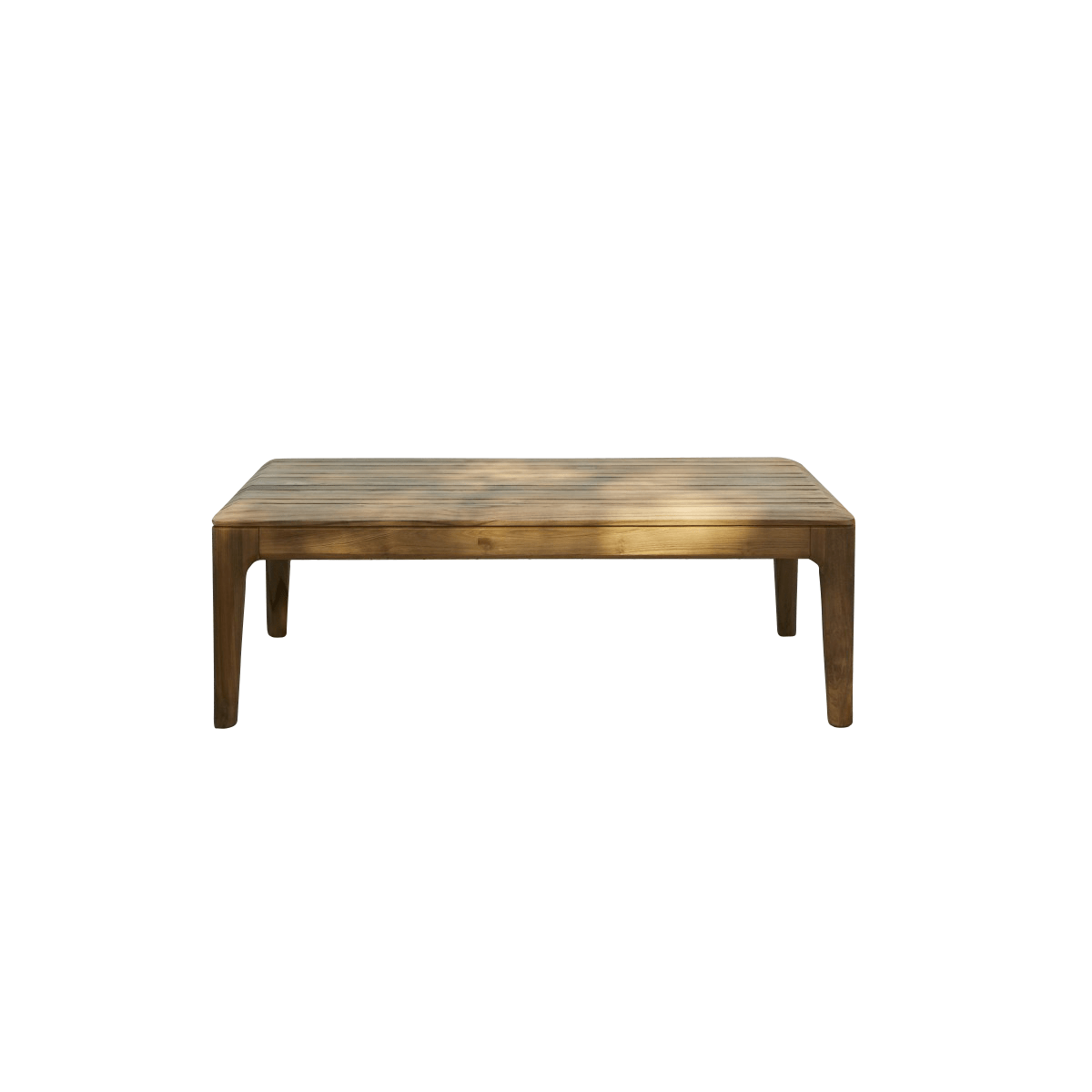 Tikamoon Lage tuintafel van gerecycled massief teak – Naturel