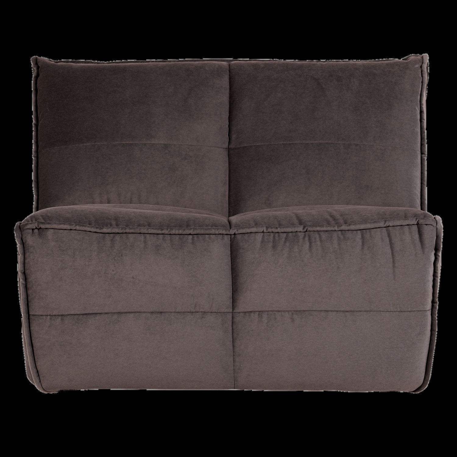 vtwonen 1-zits element Cluster – Velvet – Chocladebruin – 82x105x92