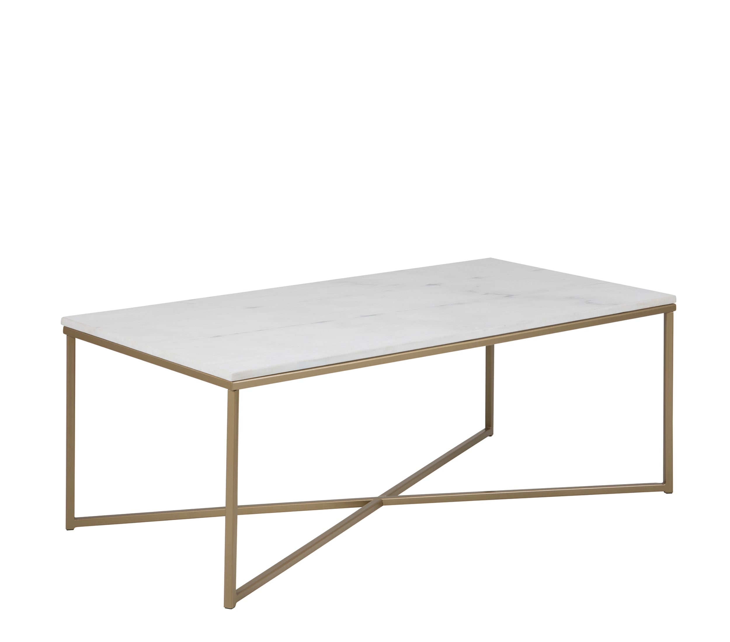 BRAM Salontafel Genua – 120 x 60 cm – Wit marmer