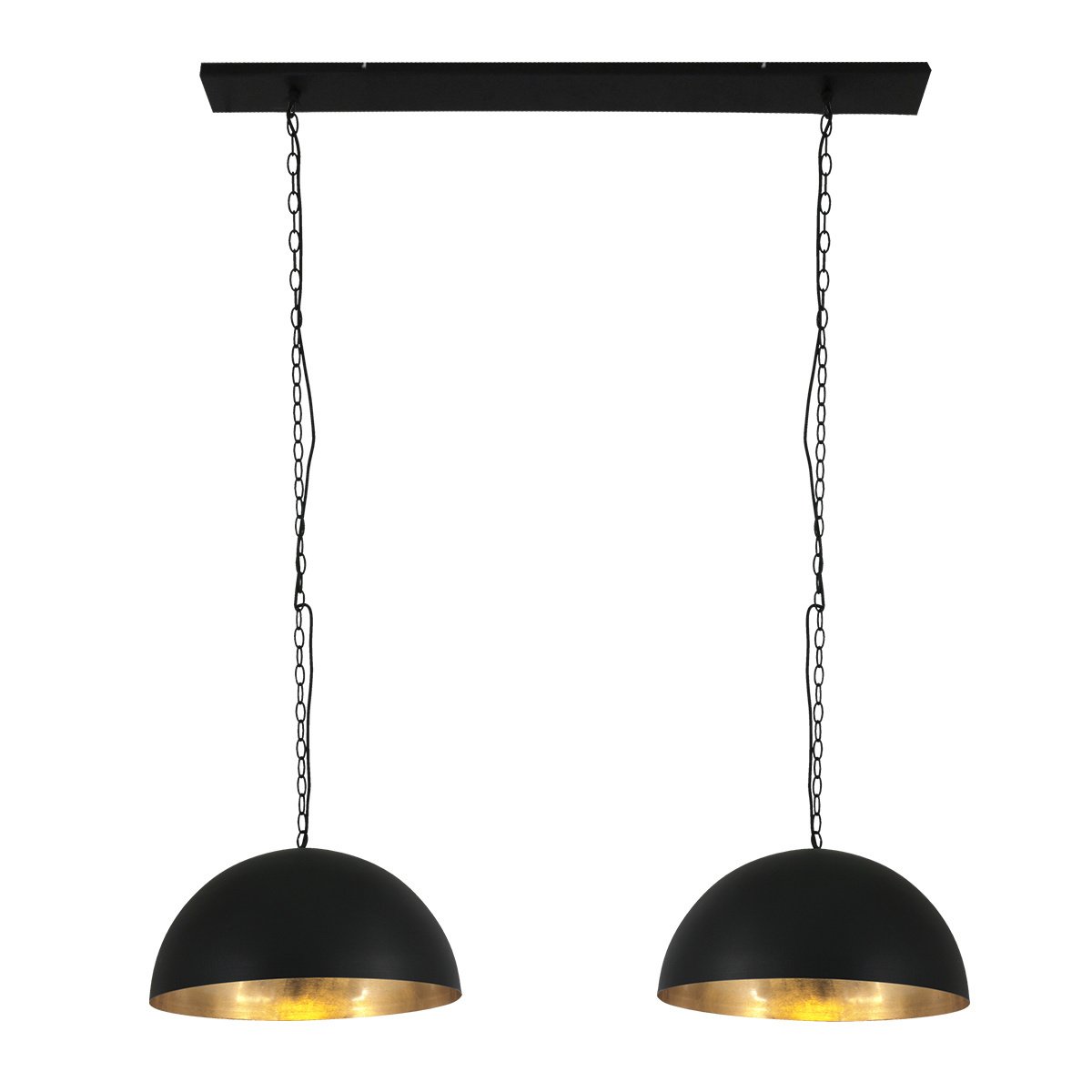 Steinhauer hanglamp semicerikel – 2 lichts – 115x 180 cm – zwart