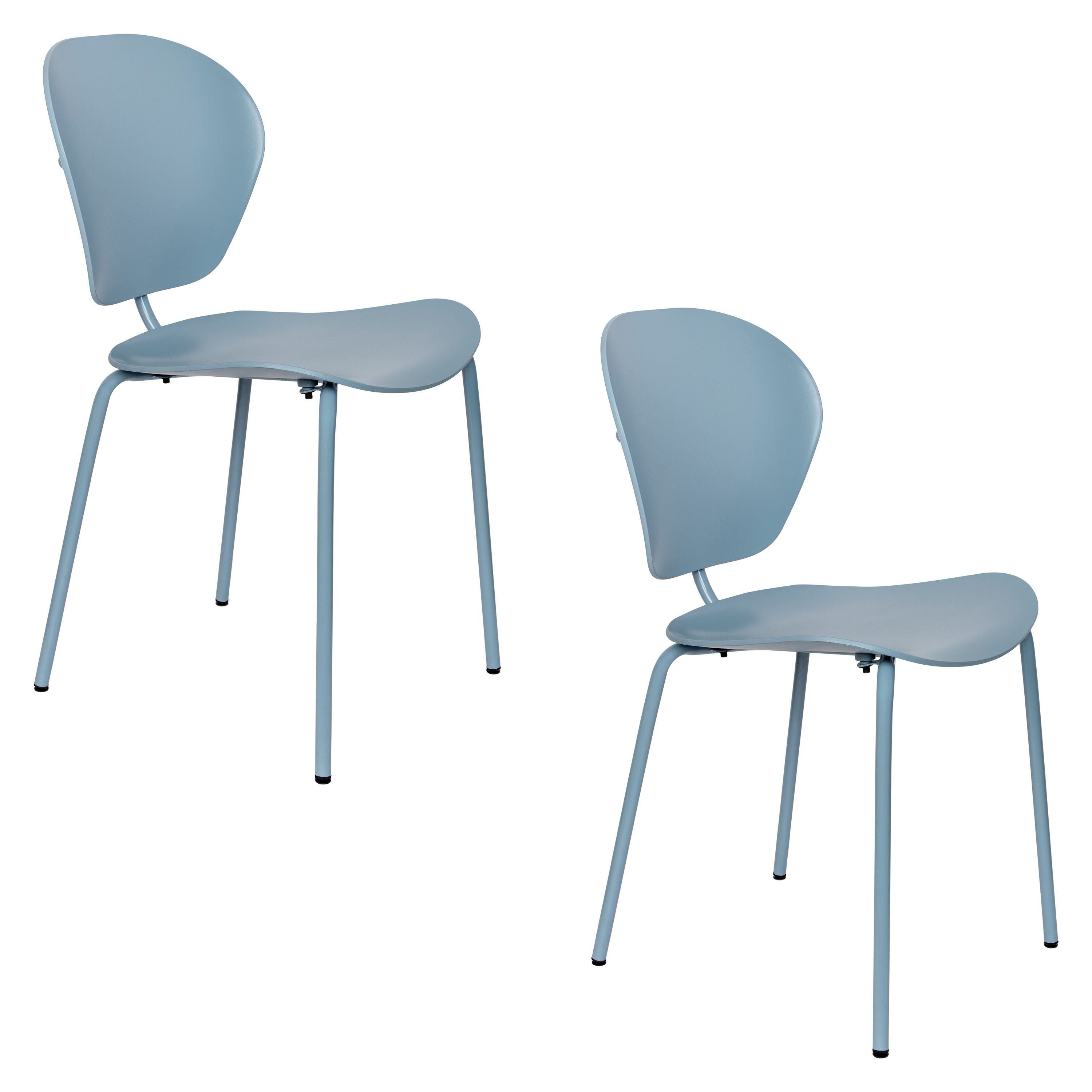 Zuiver The Ocean Chair Eetkamerstoelen Ocean Blue – Set van 2