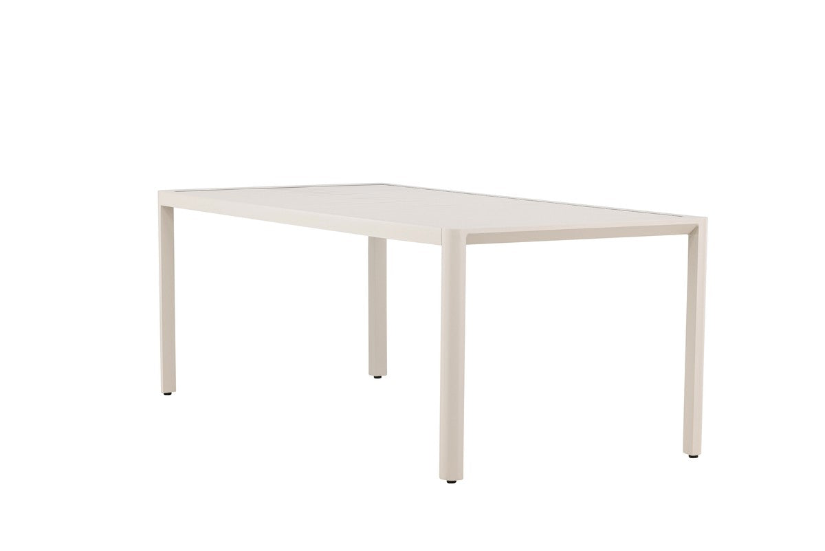 Rebellenclub Rechthoekige Tuintafel Minosa – 200 x 90  cm – Beige