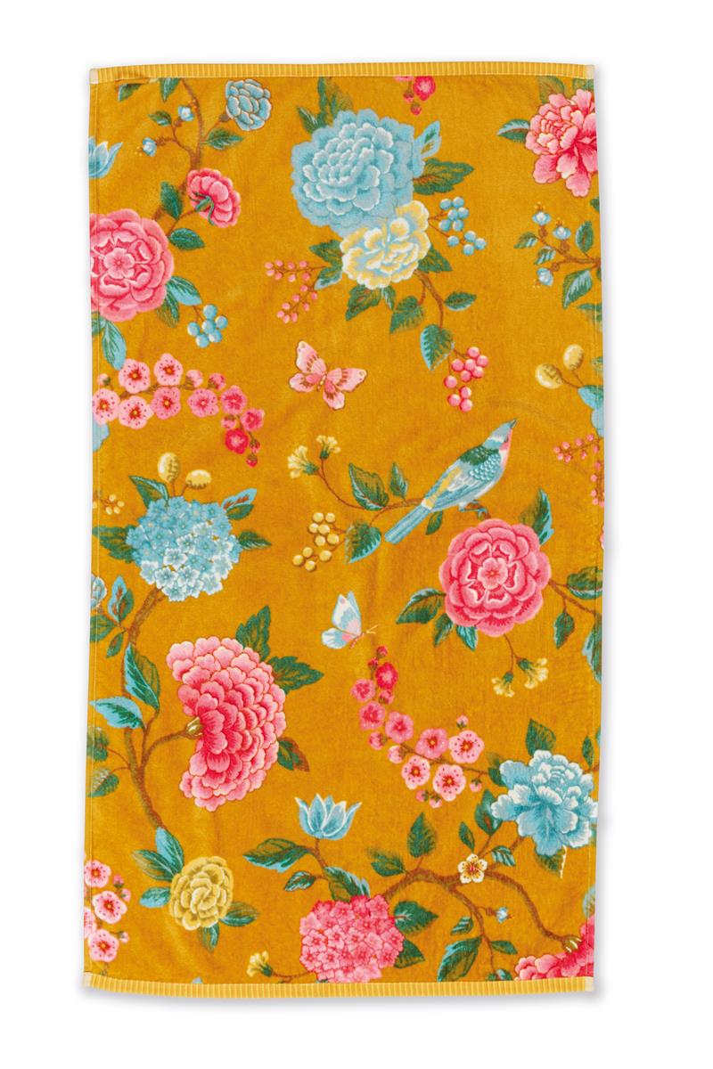 Pip Studio handdoek Good Evening – 55×100 cm – geel