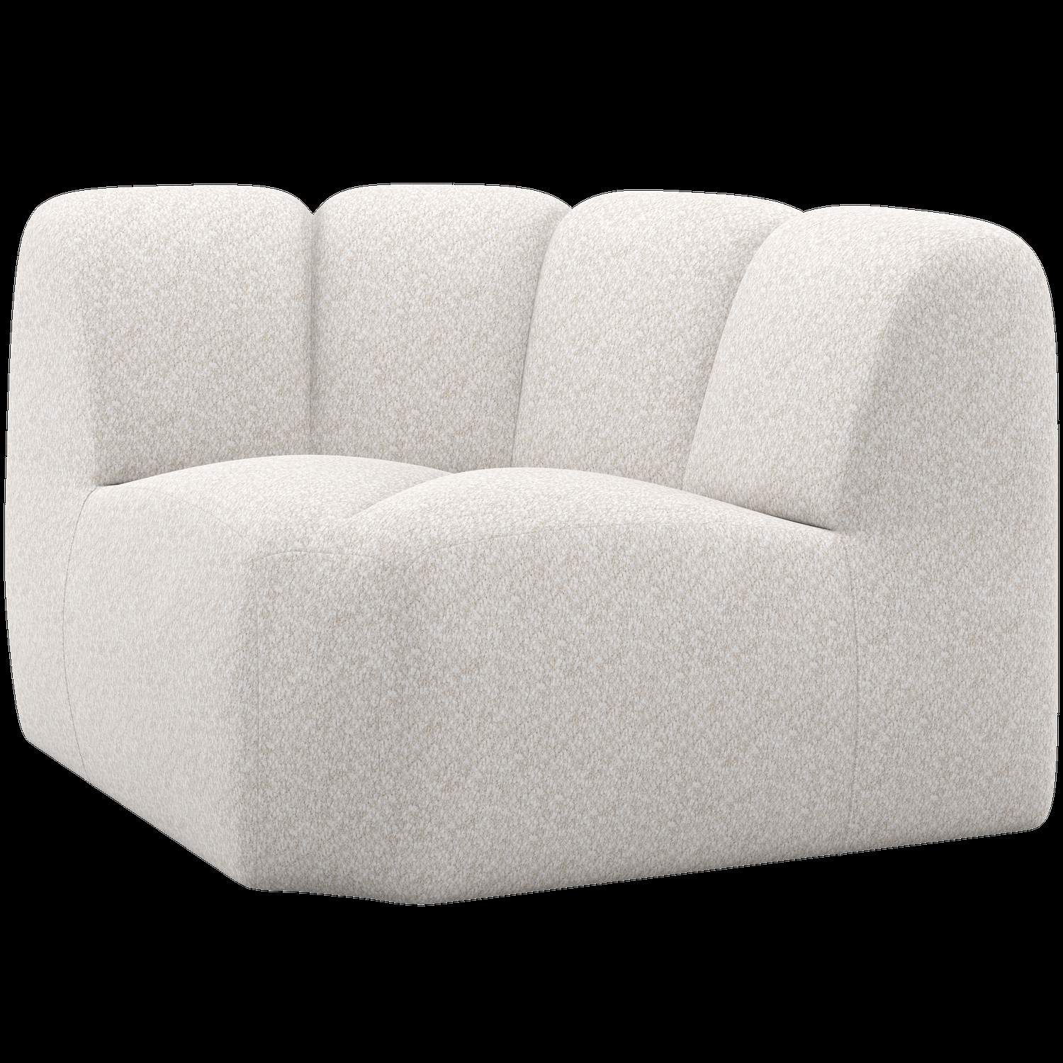 WOOOD bank hoekelement Mojo – Wollig – Ecru – 74x110x110