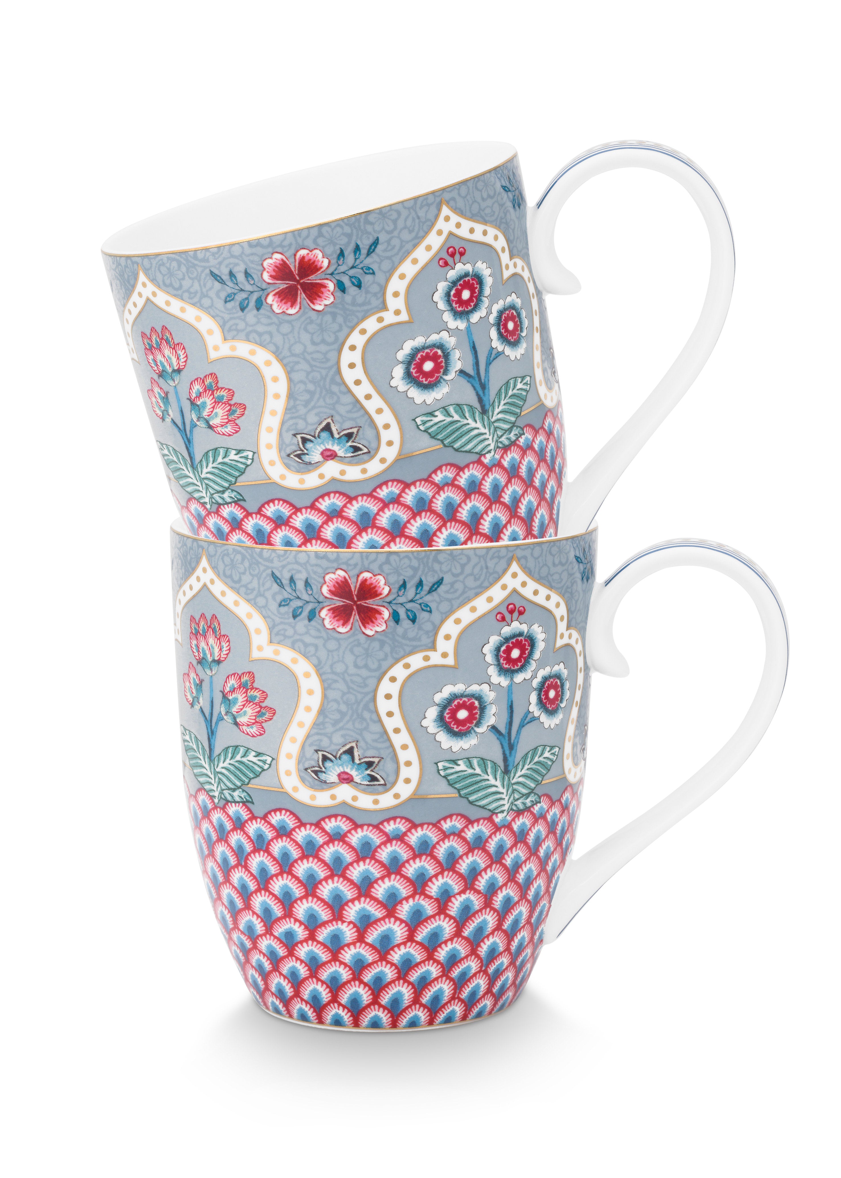 Pip Studio – Flower Festival Mokken – Servies set van 2 – 450ml