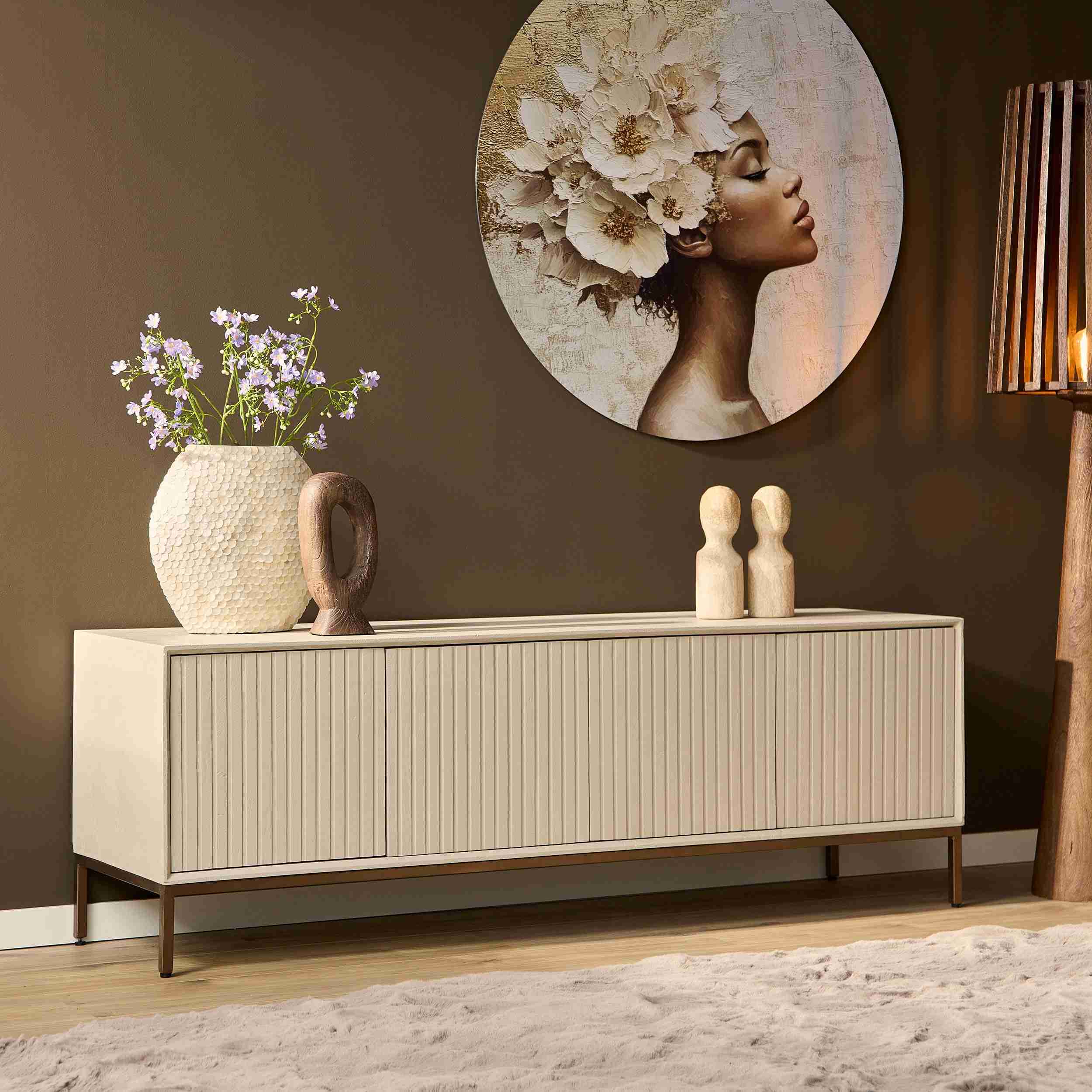 Starfurn tv meubel Madison – beige – 45x165x55cm