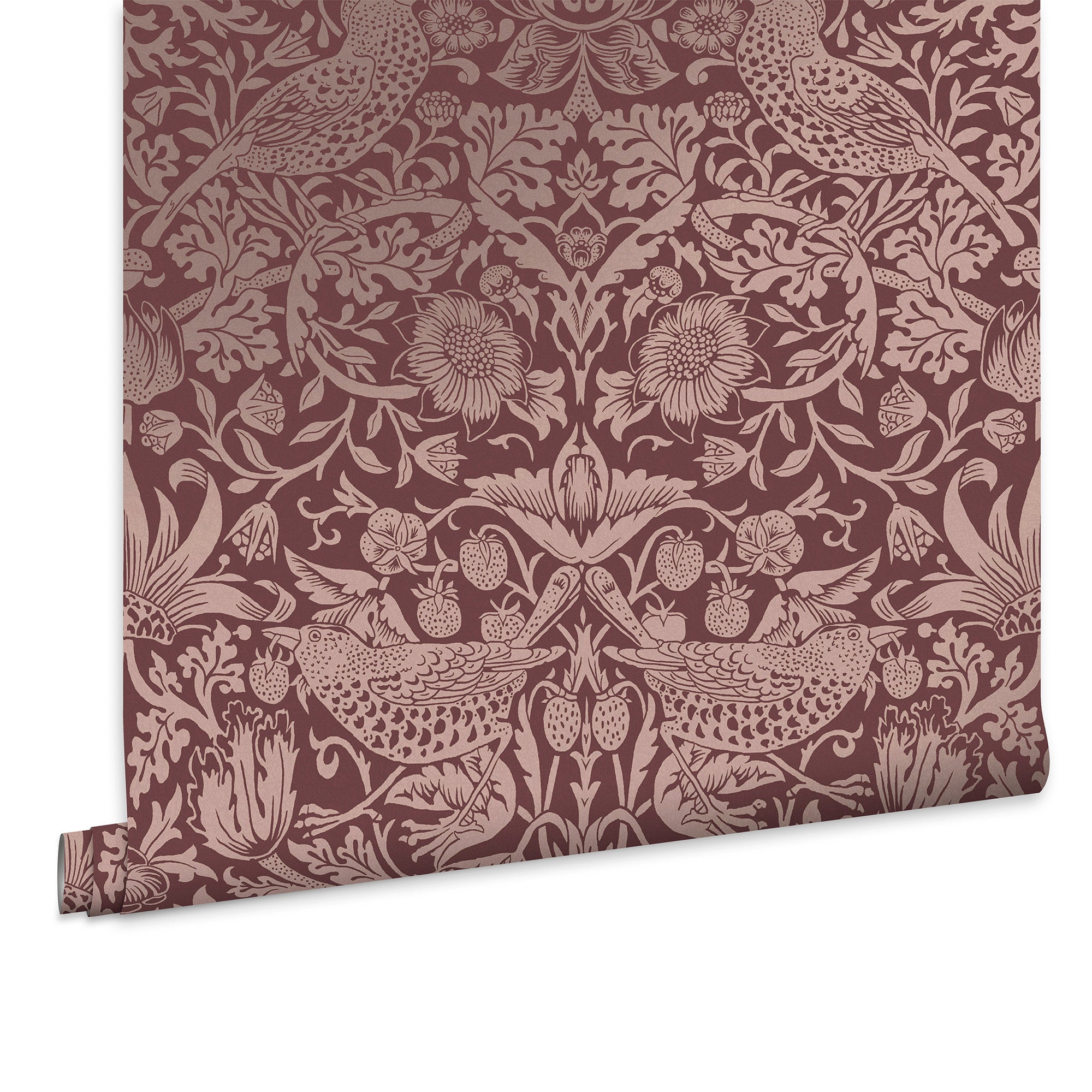 William Morris at Home Vliesbehang Strawberry Thief Fibrous – 10mx52cm