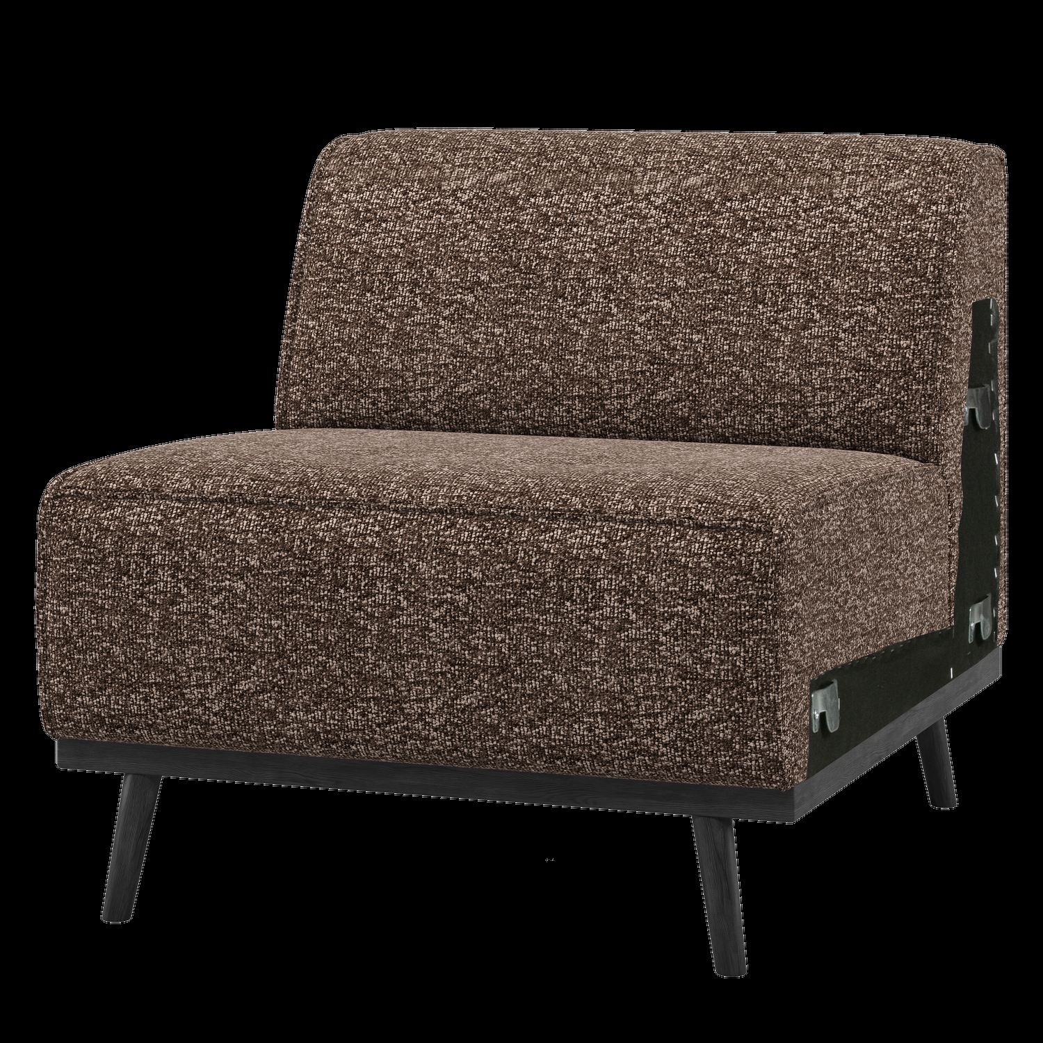 WOOOD 1-zits element bank Statement – Polyester – Bruin – 77x79x93