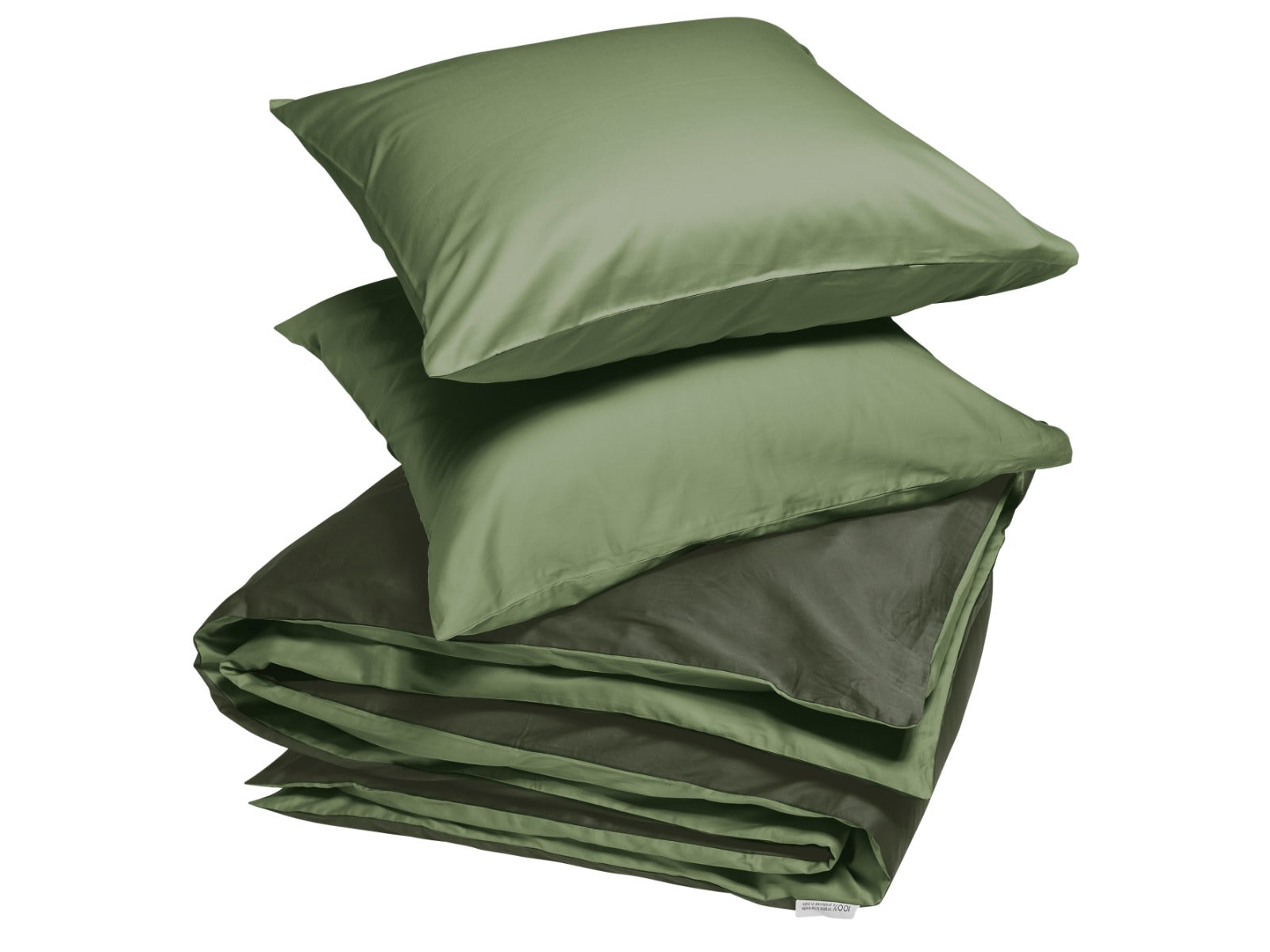 Yumeko dekbedovertrek katoen satijn double face olive 240×220 + 2/60×7