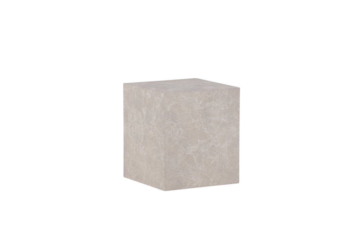 Rebellenclub Salontafel Tusani – 40 x 40 cm – Beige Marmerlook
