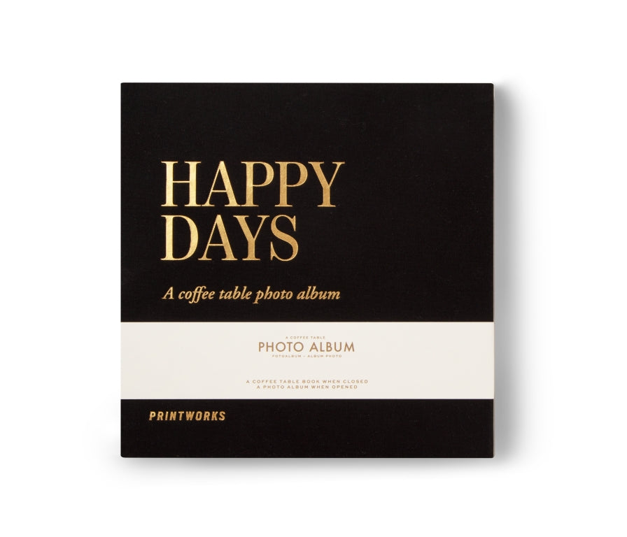 Printworks Fotoalbum – Happy Days (S) – Zwart