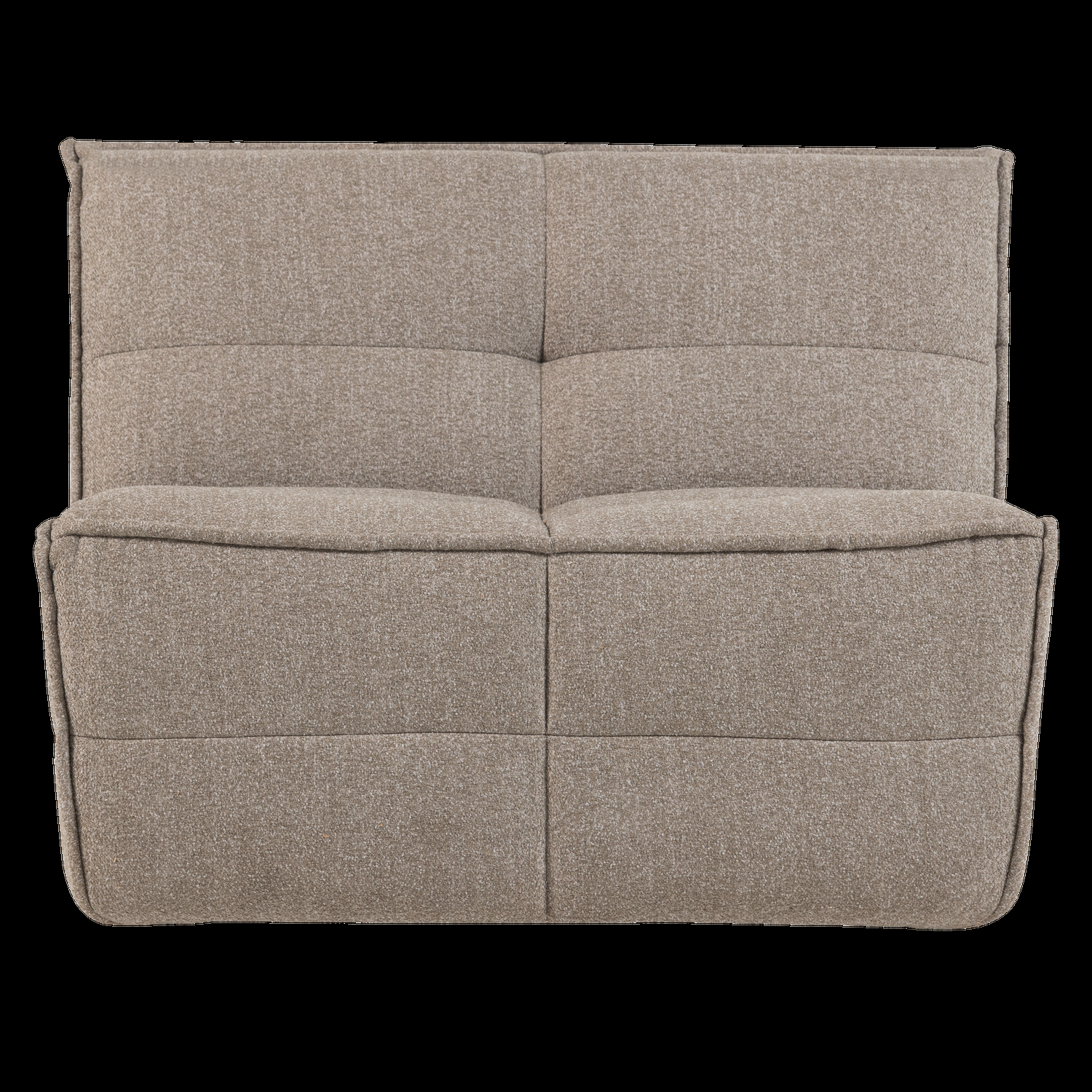 vtwonen 1-zits element Cluster – Bouclé – Khaki Bruin – 82x105x93