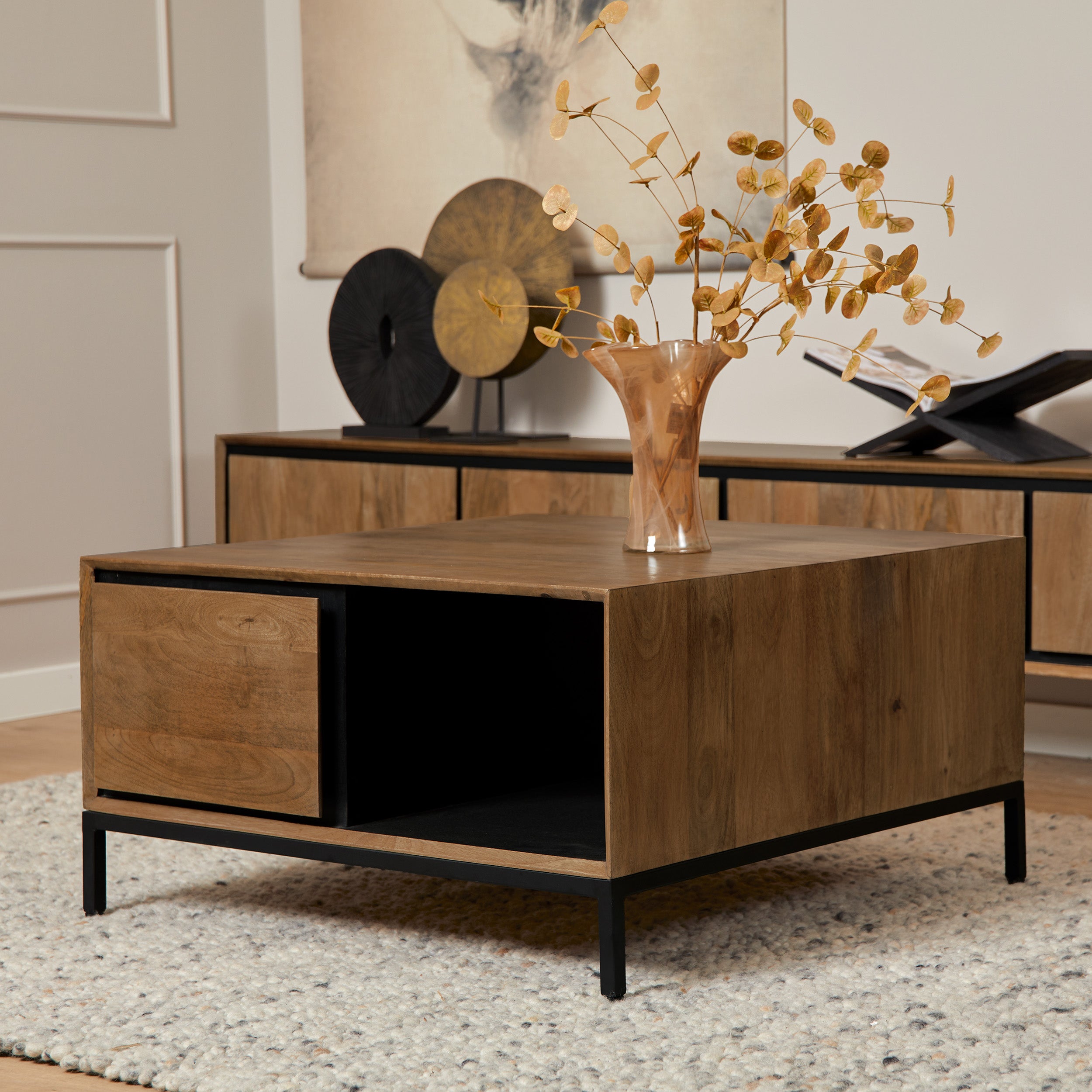 Starfurn salontafel RichWood – bruin – 80x80x40cm