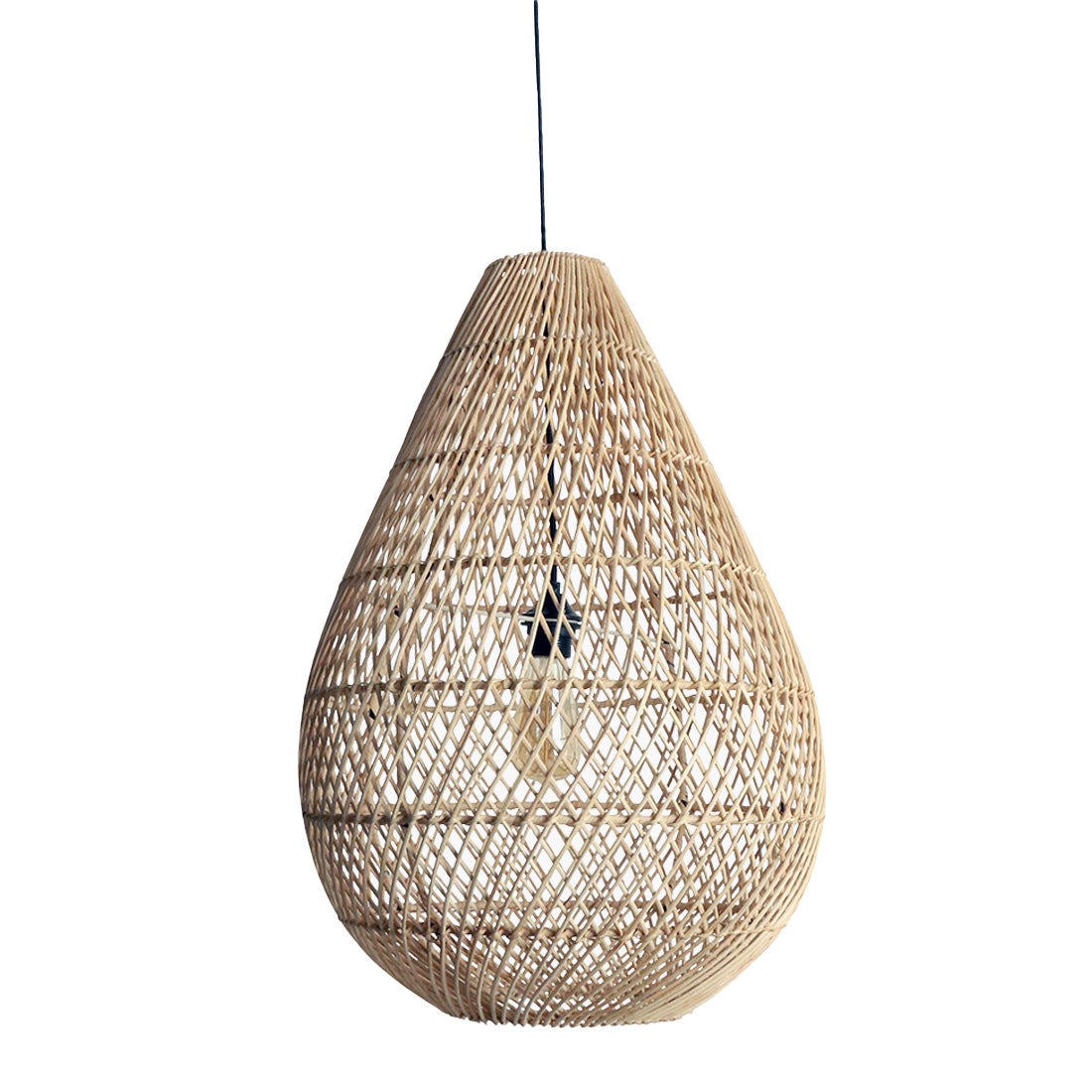 Raw materials hanglamp Maze druppel – naturel – 45x45x65 cm