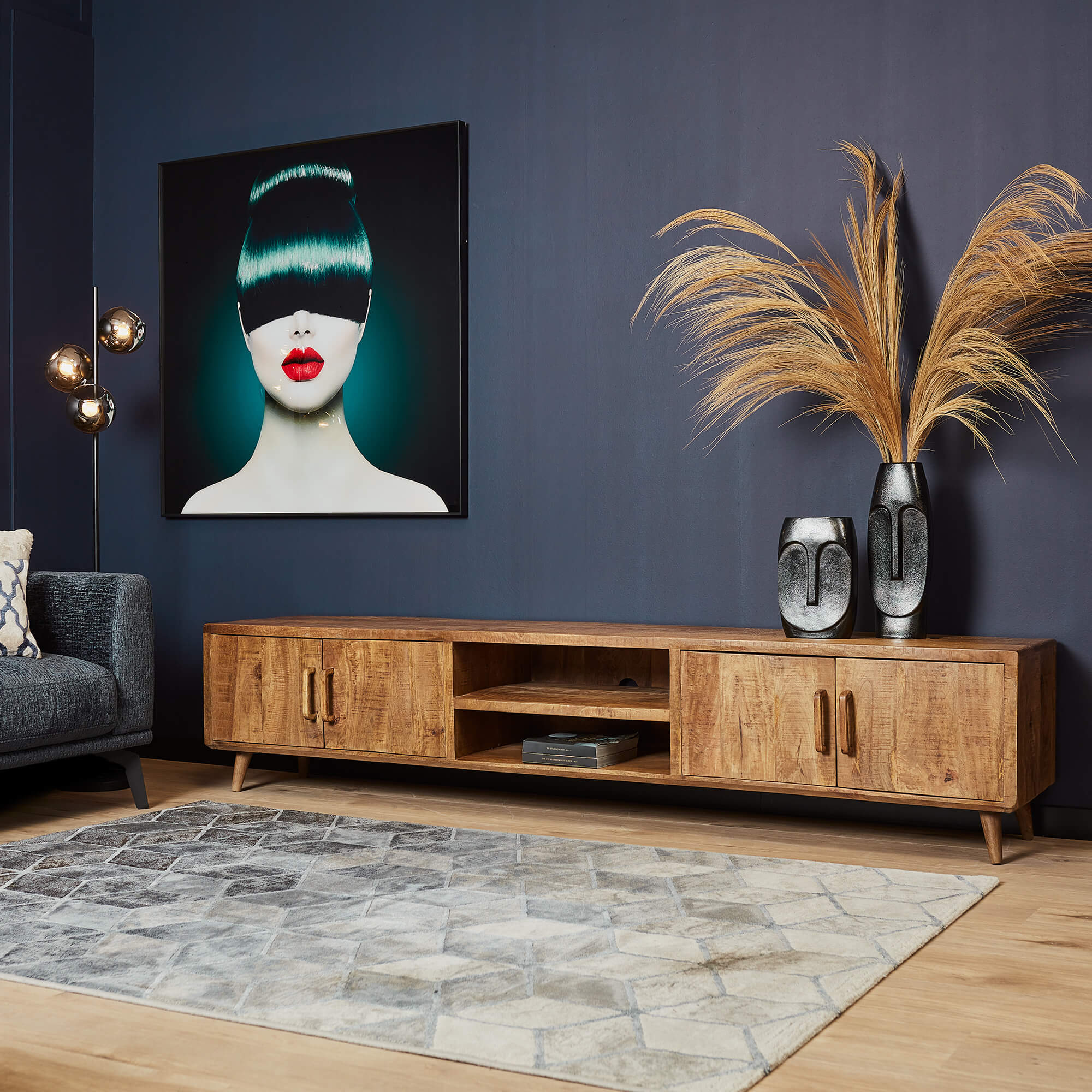 Starfurn tv meubel Omaha – bruin – 45x240x55cm