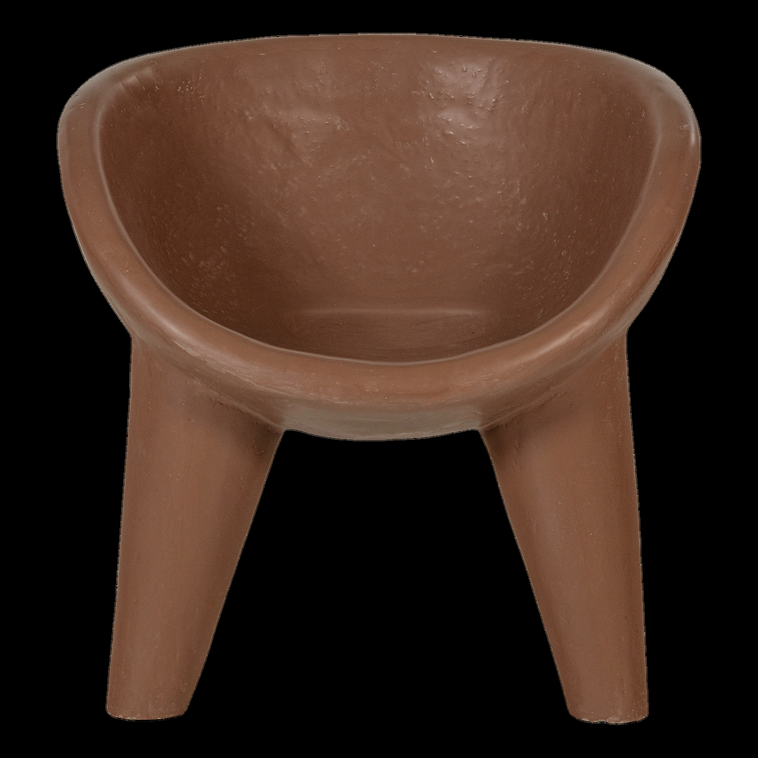 WOOOD loungestoel Orio – Polymeer – Rood/Bruin – 58x62x62