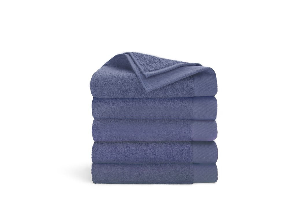 Walra – Badlaken Remade Cotton – 5x 70×140 cm – Blauw