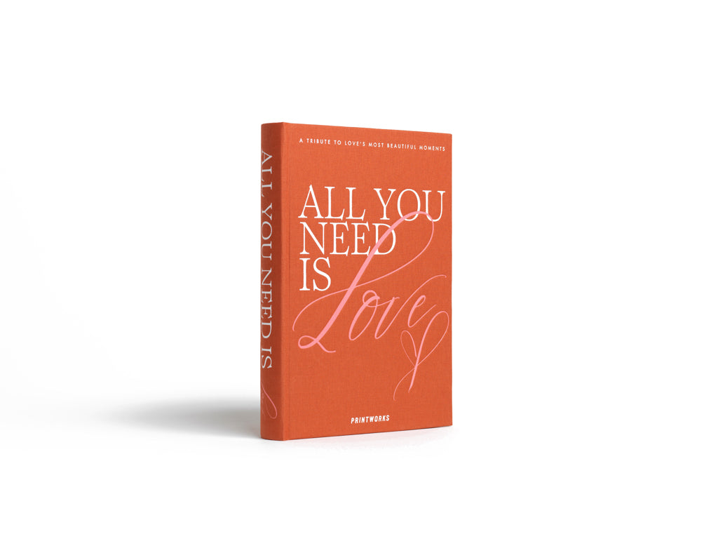 Printworks Fotoboek – All You Need is Love – Oranje