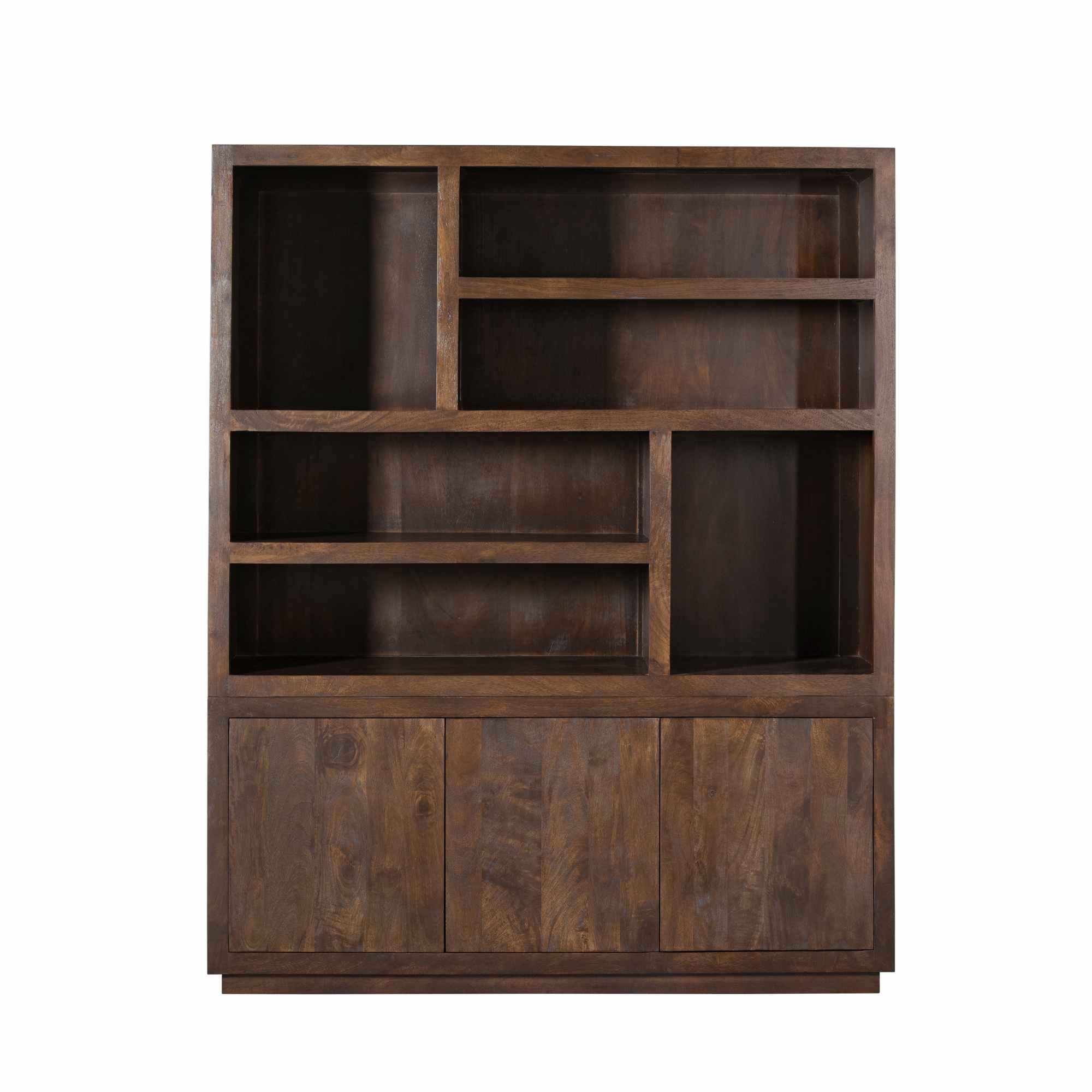 Starfurn vakkenkast Brussel – bruin – 45x160x200cm