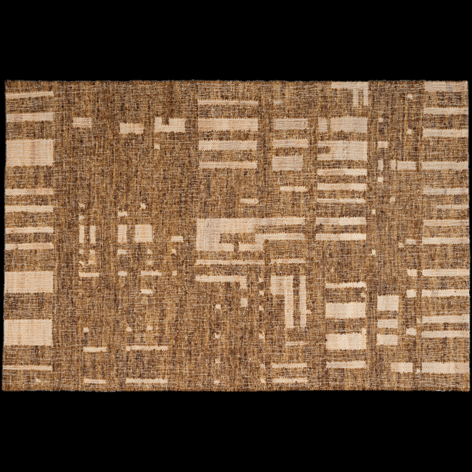 WOOOD handgeweven vloerkleed Ian – Wol – Bruin 170×240 cm