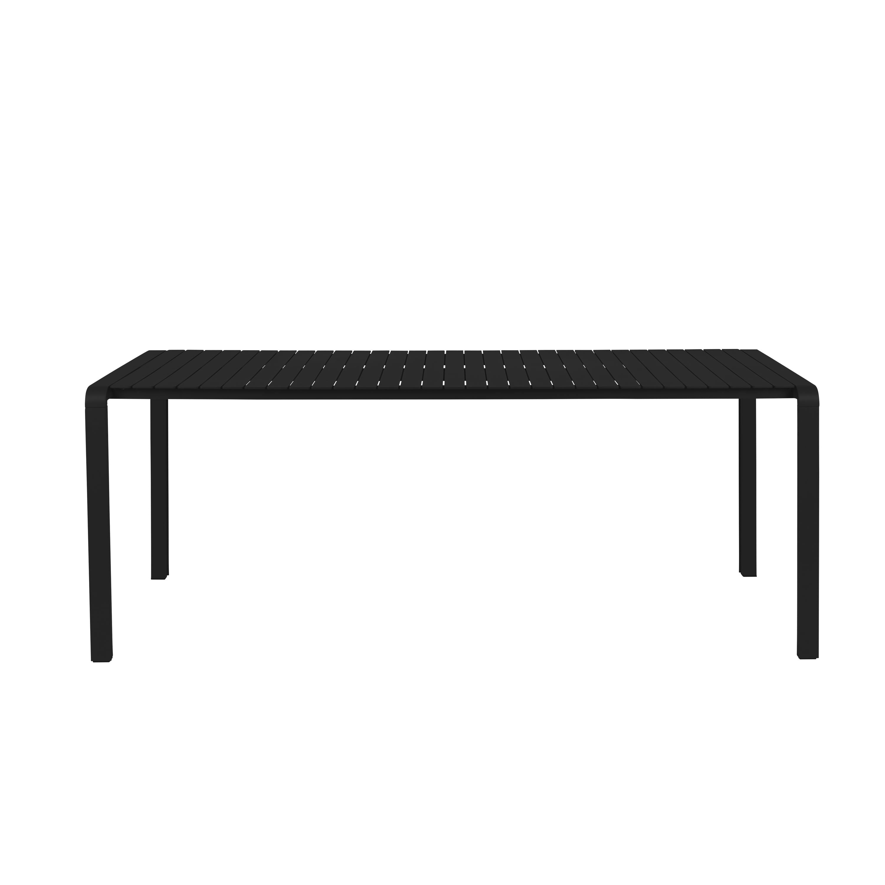 Zuiver Vondel Tuintafel 214×97 cm Aluminium Zwart