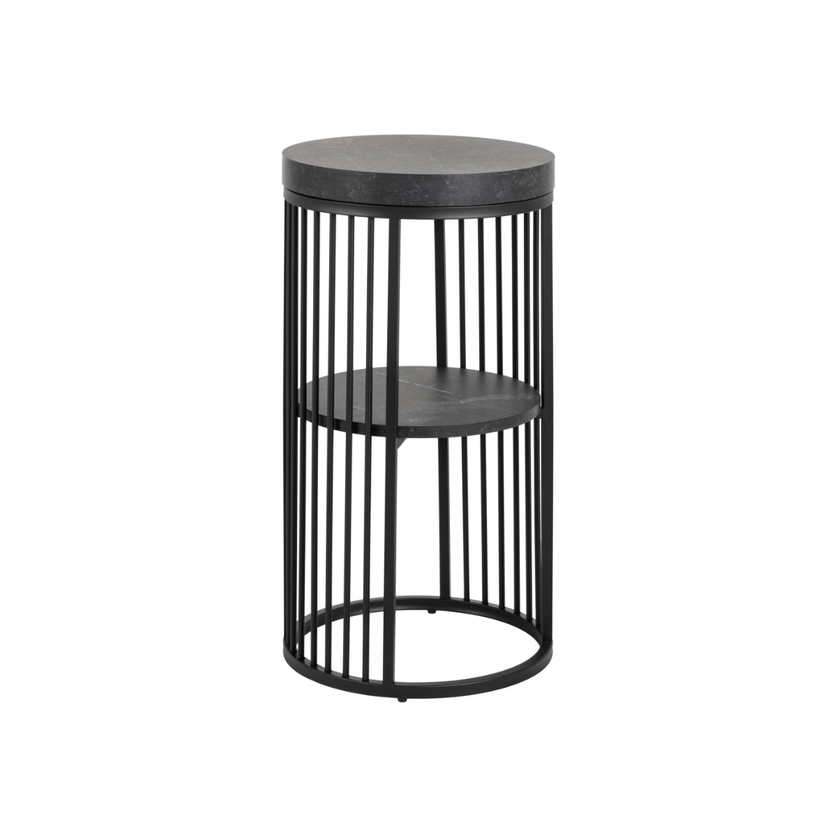 BRAM Bijzettafel Clune – ø35 cm- Zwart
