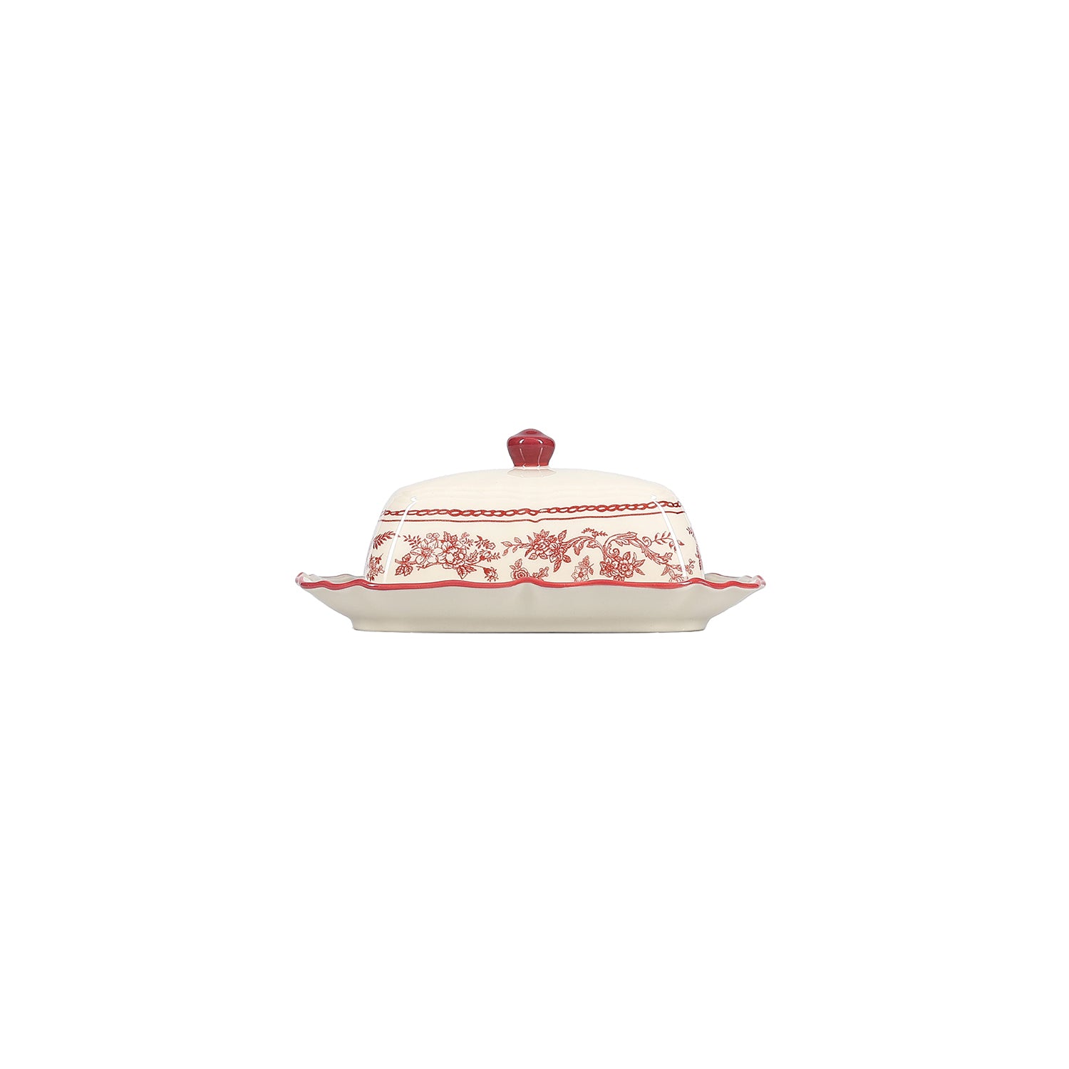 S|P Collection – Boterpot 20×14,5xH8,5cm burgundy Cyril