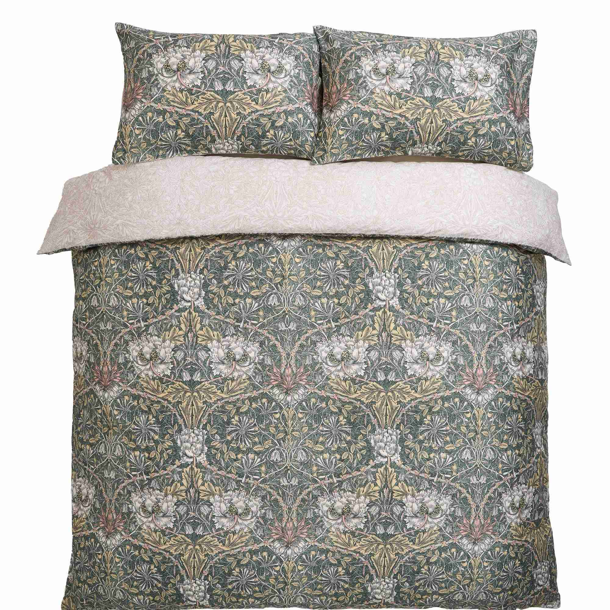 William Morris at Home Dekbedovertrek lits-jumeaux Honeysuckle and Tul