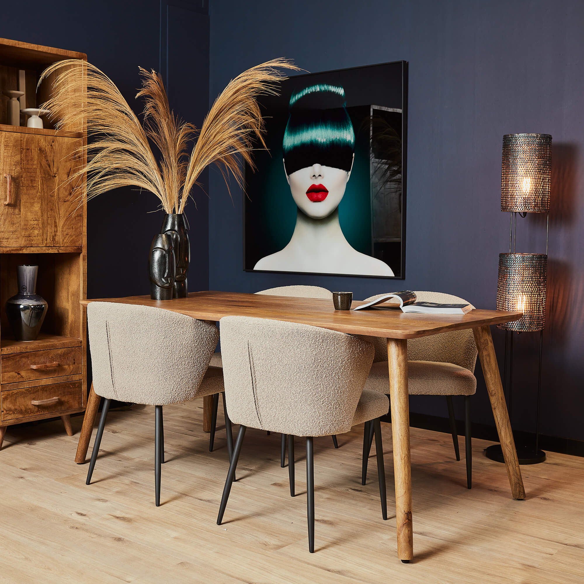 Starfurn eettafel Omaha – bruin – 100x200x76cm