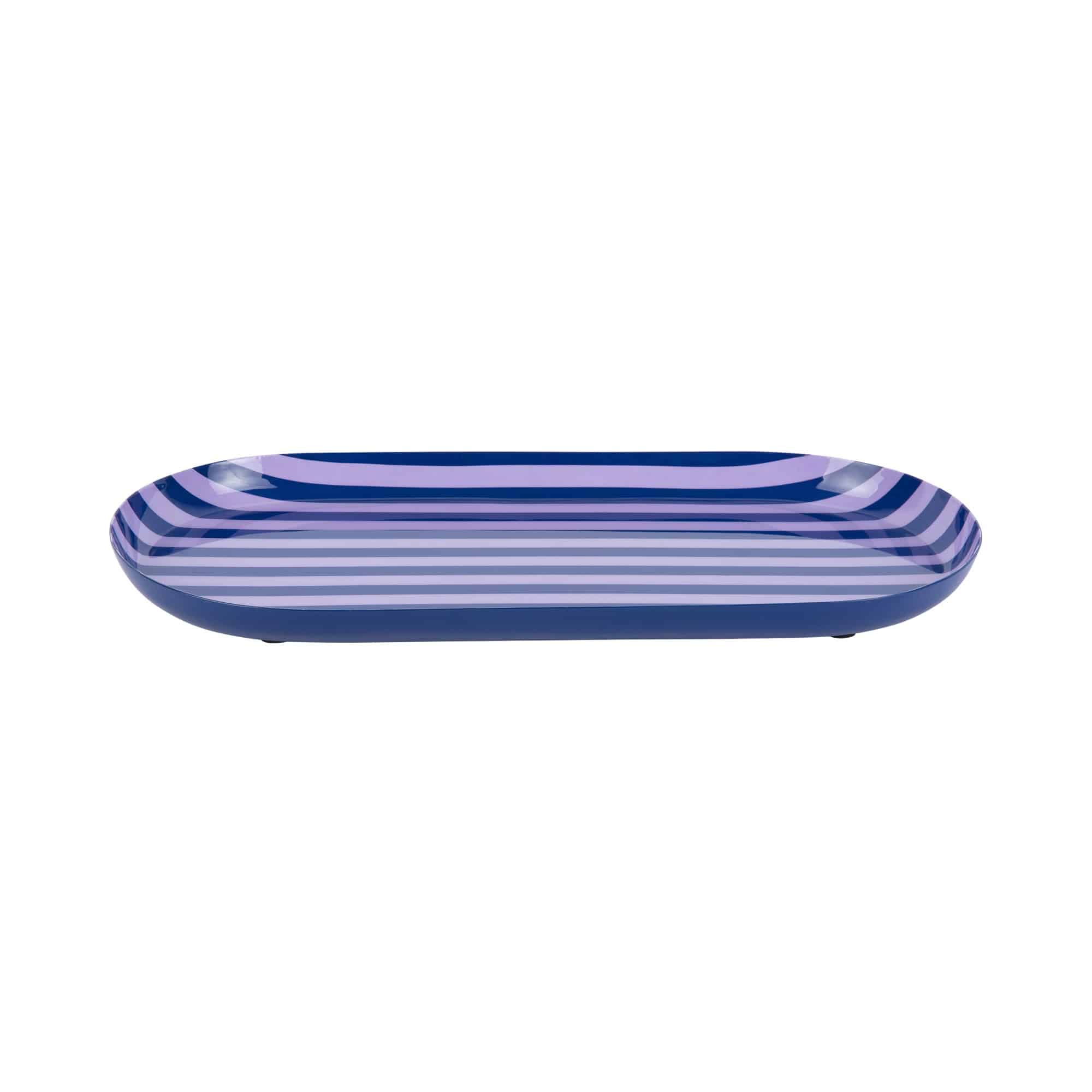 Present Time dienblad Animado Oval Large – blauw – 38x18x2.5cm