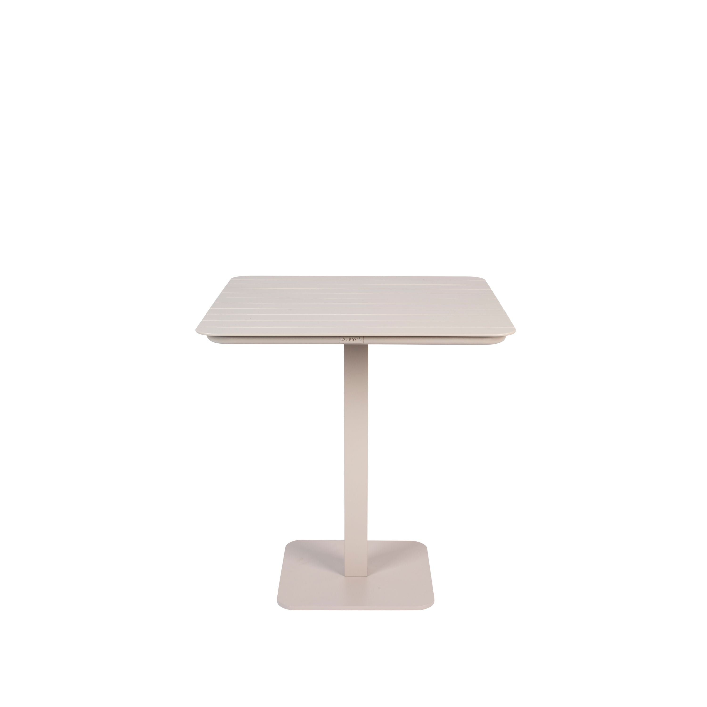 Zuiver Vondel Tuintafel/ Bistrotafel Vierkant 71×71 cm Aluminium Clay