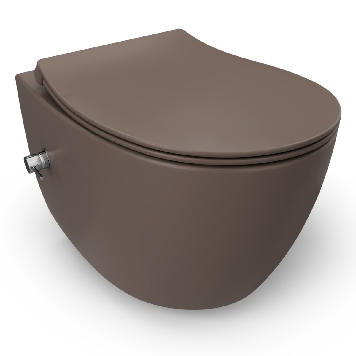 Isvea Wc Toilet Badkamer Hangend Bidet Taupe Inclusief Softclose Toile