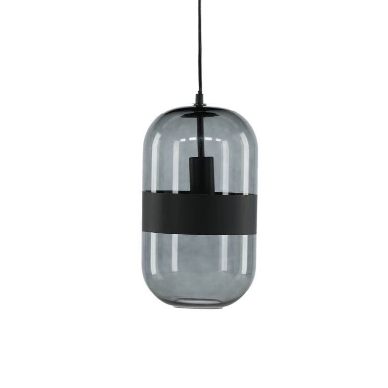 Rebellenclub Hanglamp Norring – zwart – Ø 20 cm