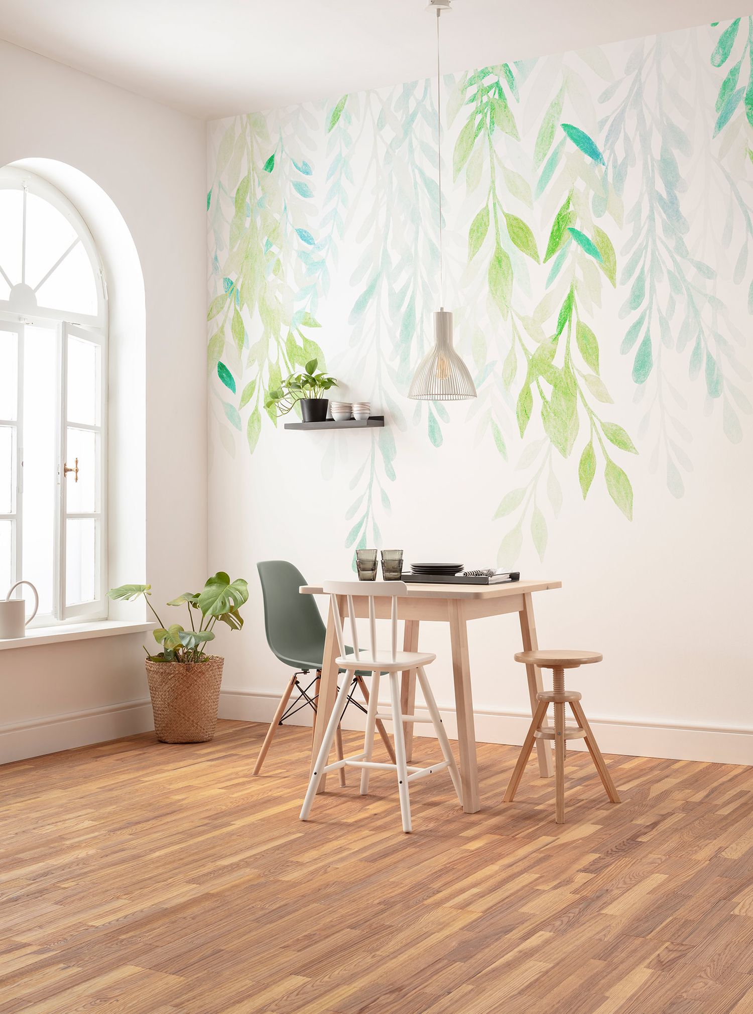 Komar fotobehang bladeren groen – 350 x 250 cm – 610026