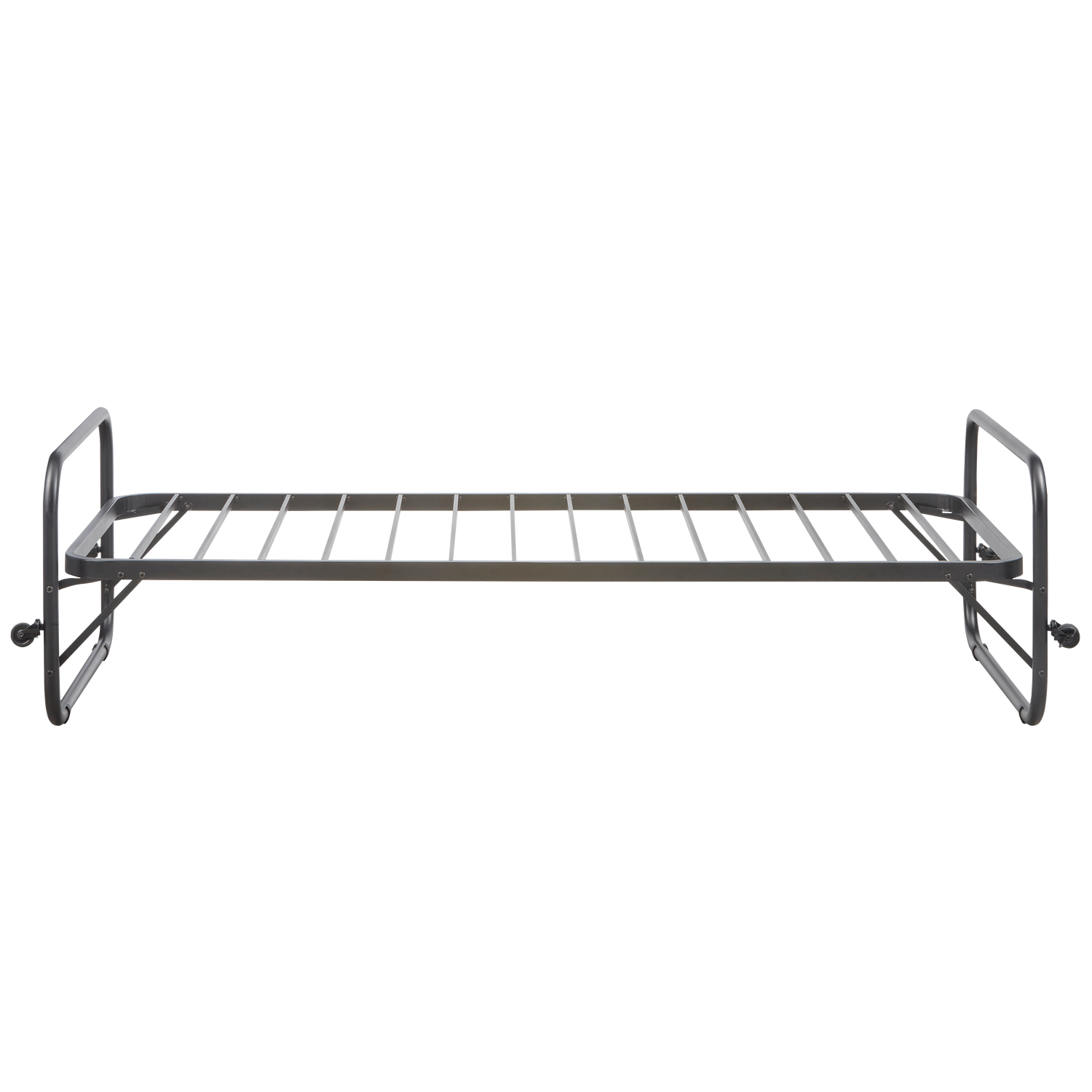 WOOOD eenpersoonsbed Lucy – Metaal – Zwart – 57x95x206