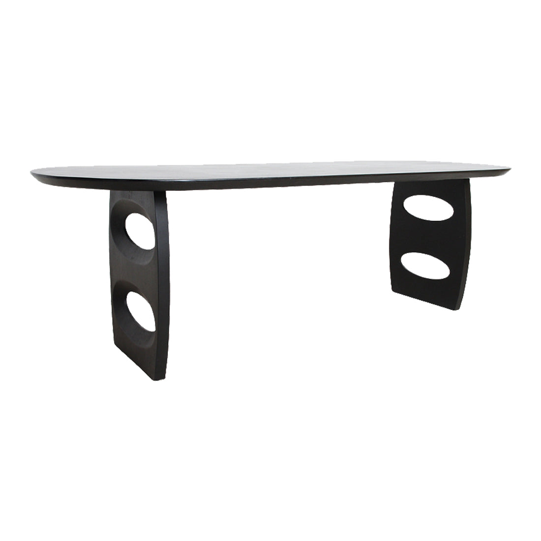 Raw Materials eettafel Bullnose Teardrop – 240 cm – Zwart