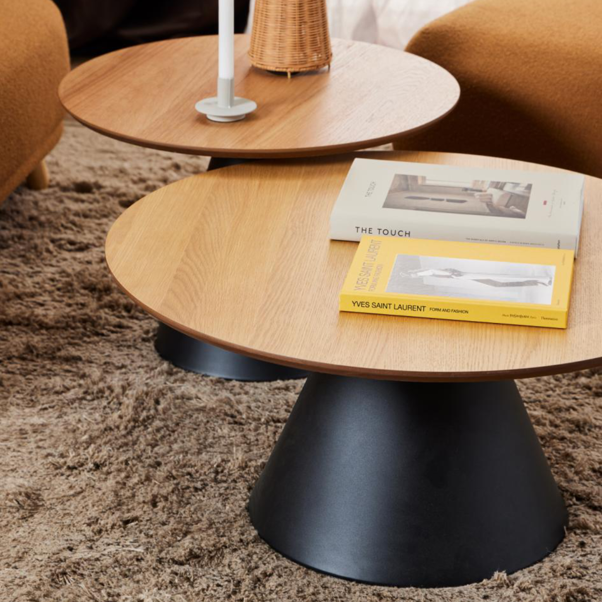 Rebellenclub Salontafel Leeds – ø85 cm – Eiken