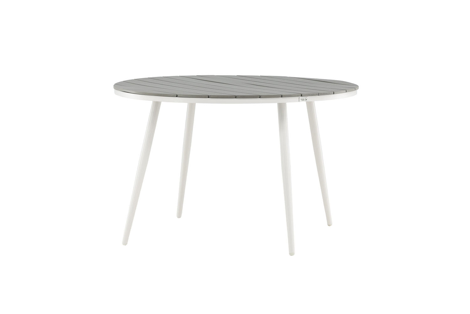 Rebellenclub Ronde Tuintafel Solis – ø120cm – Wit Grijs