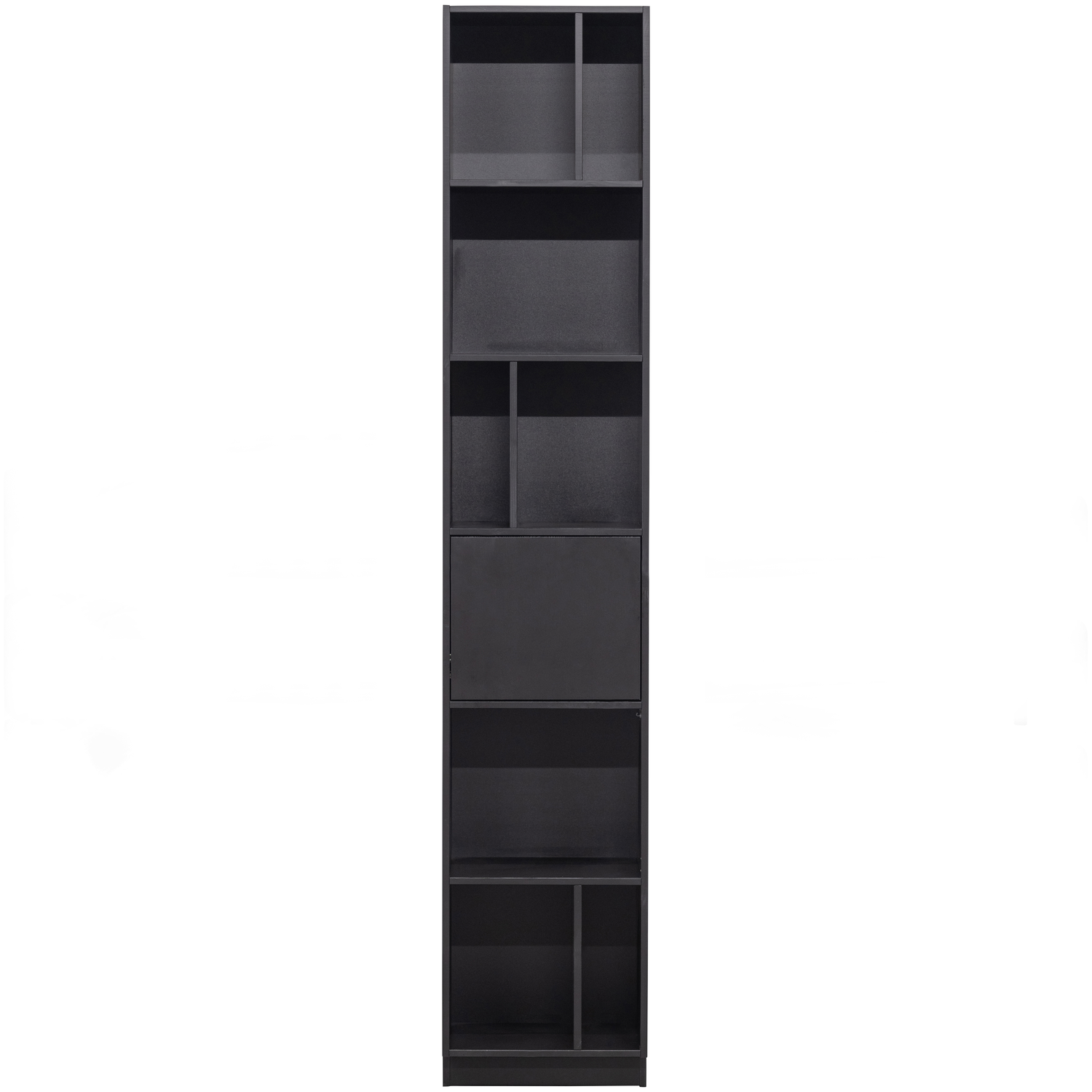 WOOOD vakkenkast open Finca – Zwart – 210x40x40