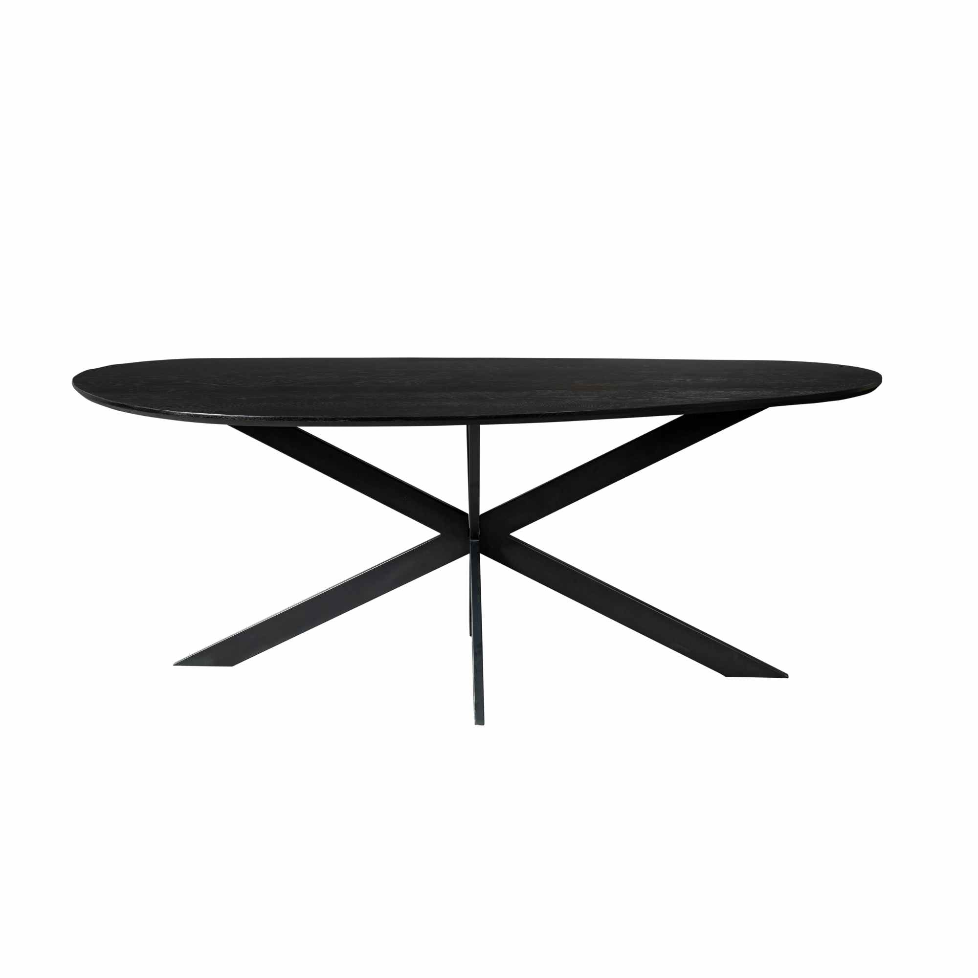 Starfurn eettafel Lou – zwart – 84x180x76cm