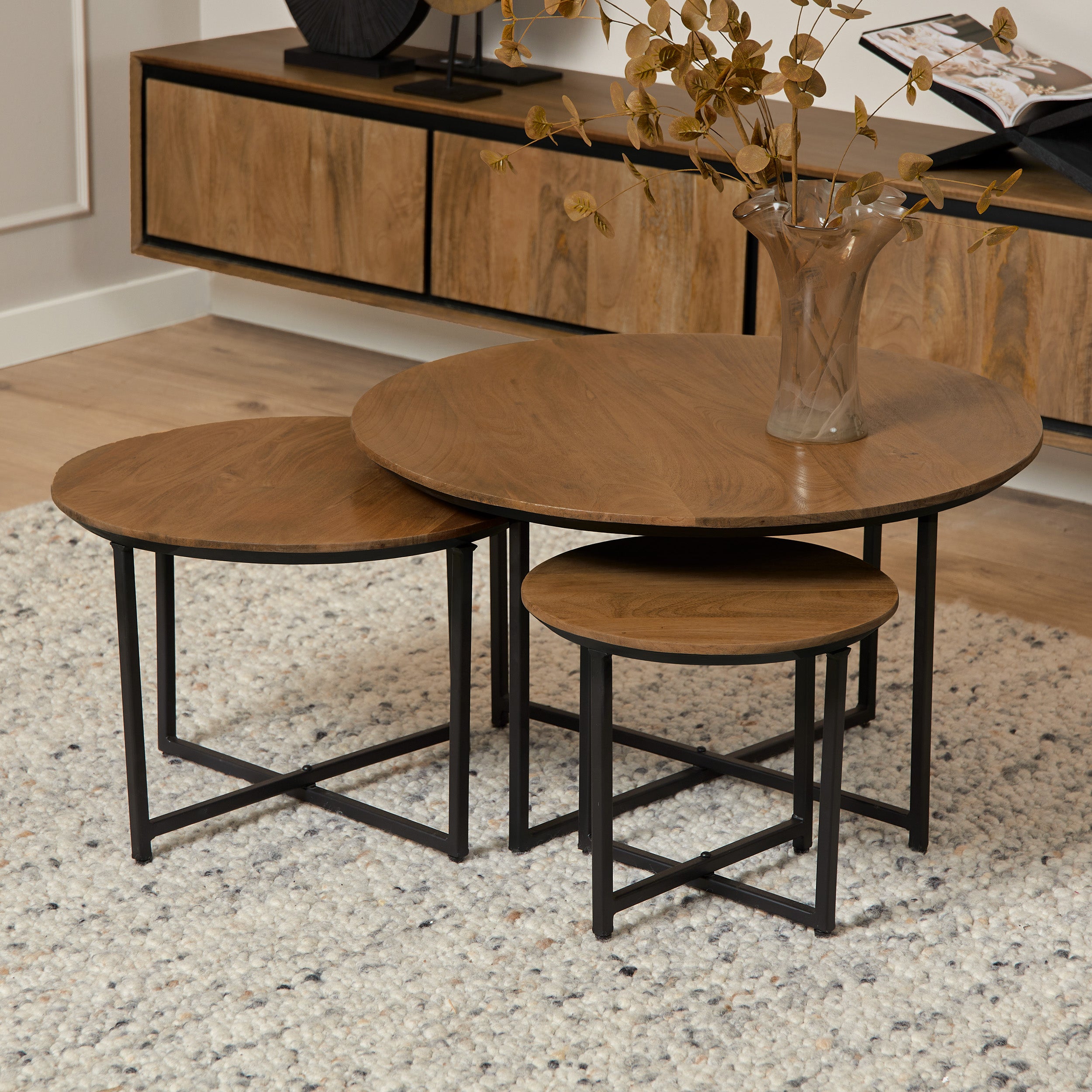 Starfurn salontafel RichWood – bruin – 70x70x45cm