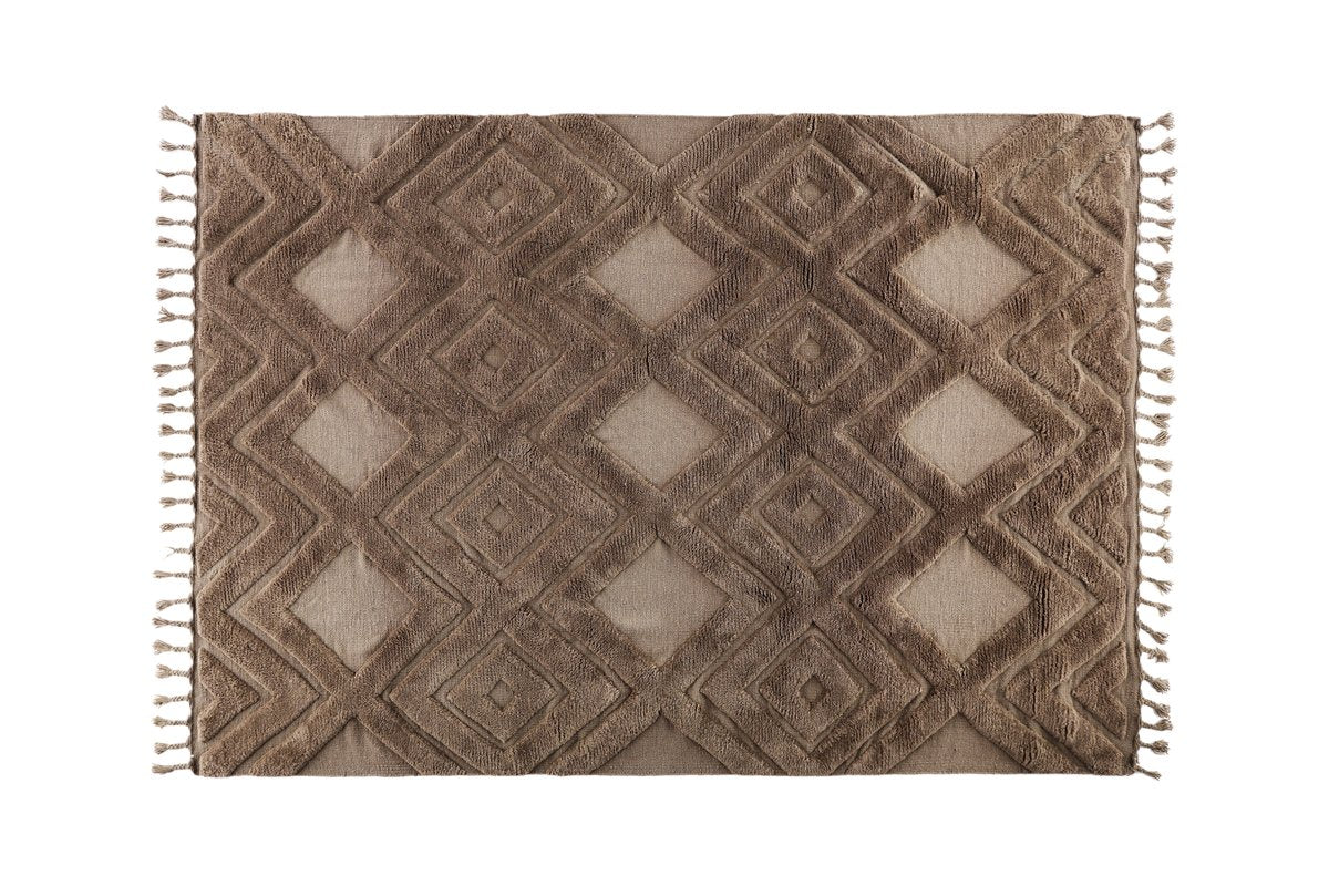 Rebellenclub Vloerkleed Fino – 230 x 160 cm – Bruin