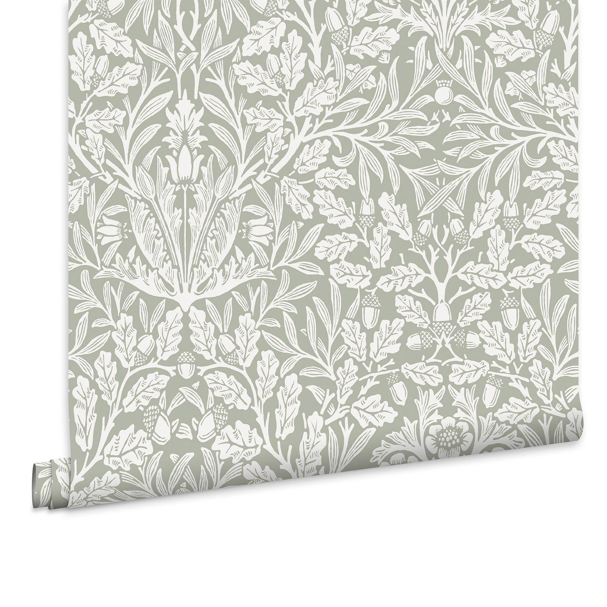 William Morris at Home Vliesbehang – Acorn Sage – 1000×52