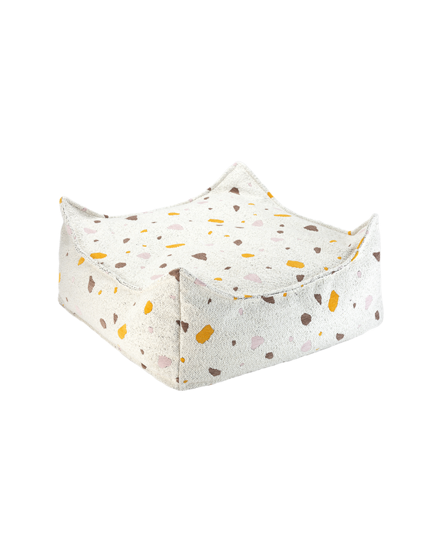 Wigiwama Terrazzo Vierkante Poef – Multi_Color