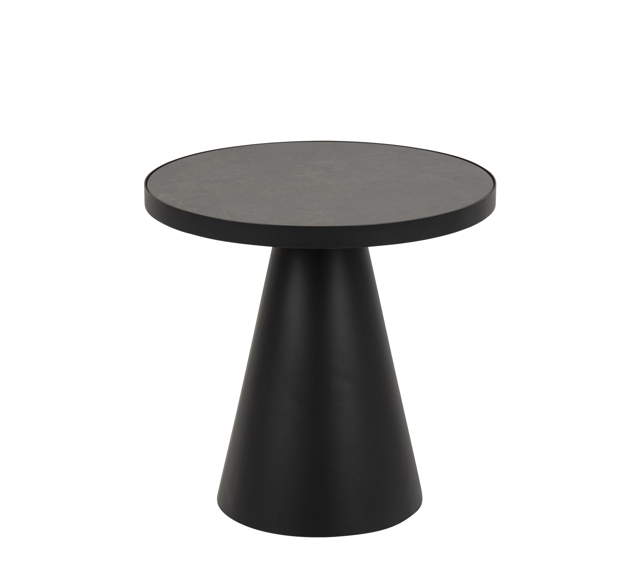 Rebellenclub Salontafel Leeds – Ø45 cm – Zwart Keramiek