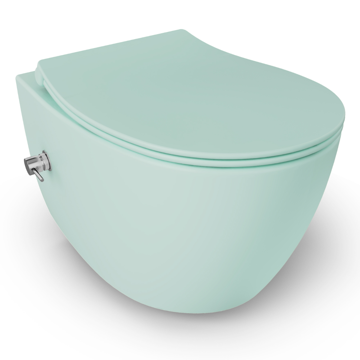 Isvea Wc Toilet Badkamer Hangend Bidet Mint Groen Inclusief Softclose