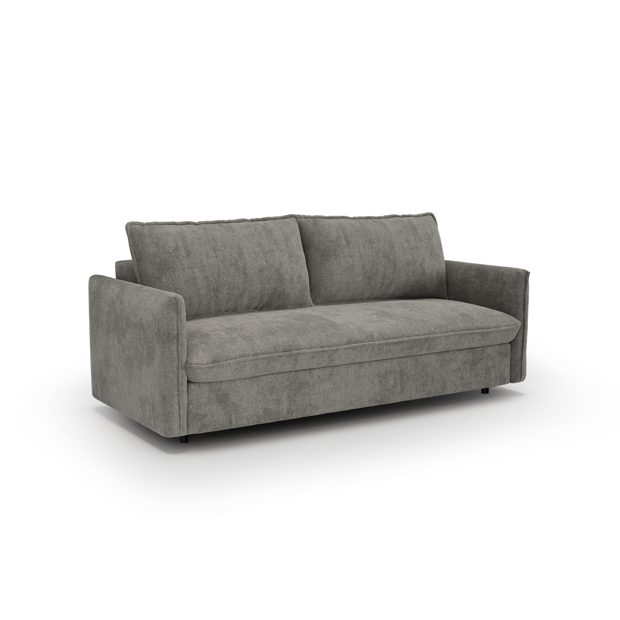 Premium Interiors – Slaapbank Express AVA – geweven stof grijs 178cm
