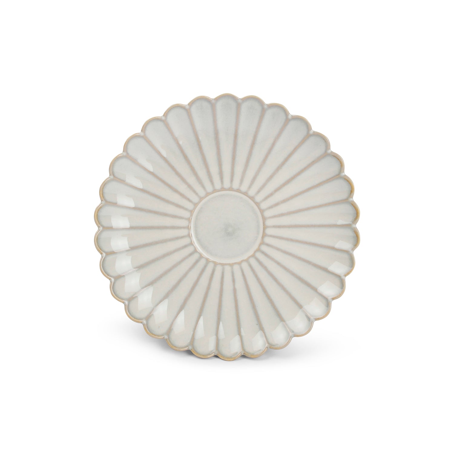 S|P Collection – Schotel 16cm voor kop 28cl nuance white Lotus – Set v