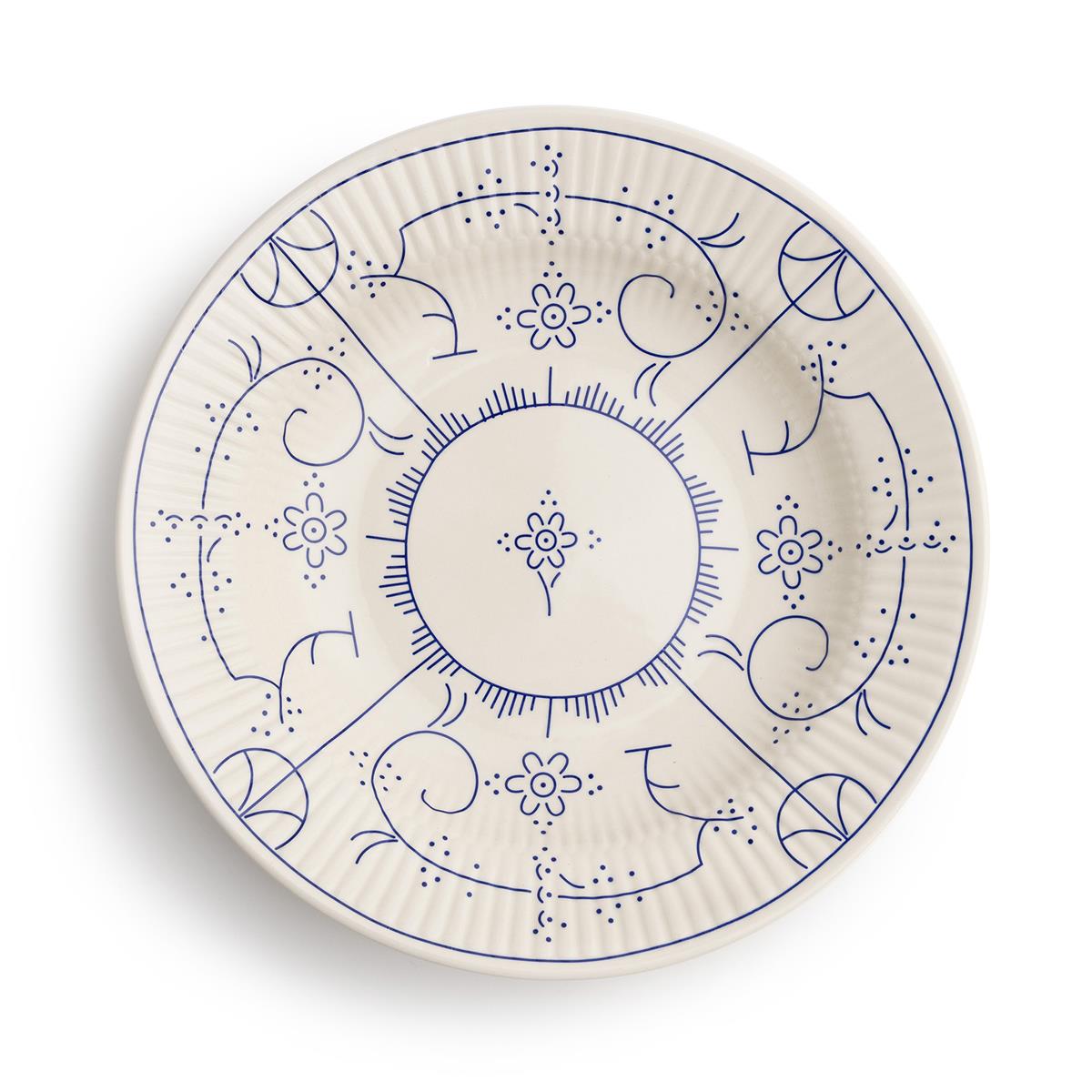 Royal Boch bord diep Copenhague – set van 6 – ø24,5cm – keramiek
