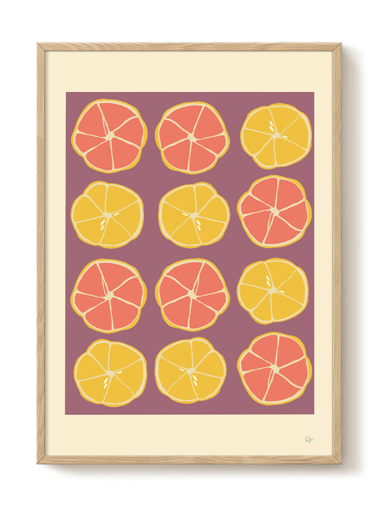 Anna Mörner – Lemons & Grapefruit – PSTR studio Kunst Poster